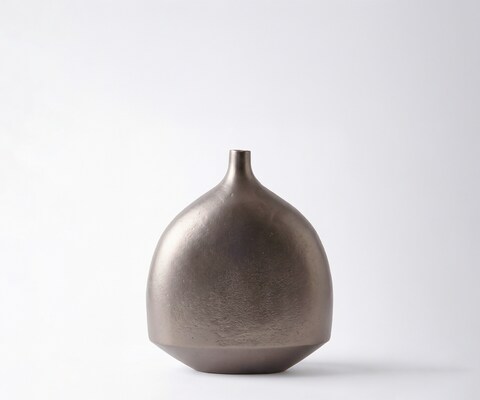 Vaas Gutta B27 x D12 x H31 cm Aluminium Hämatit Gegoten