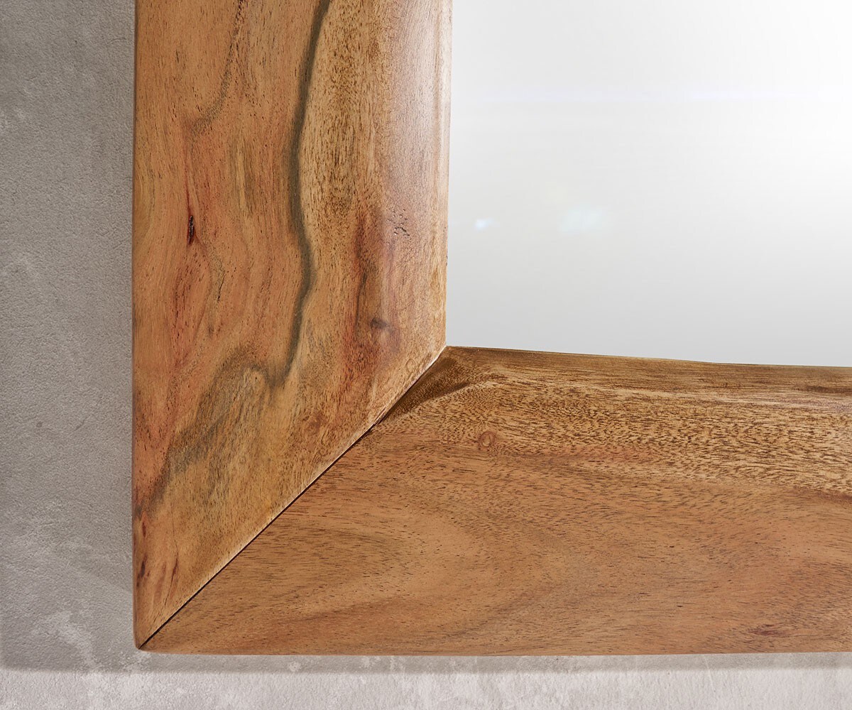Wandspiegel Live-Edge 135x85 cm acacia natuur boomrand 6