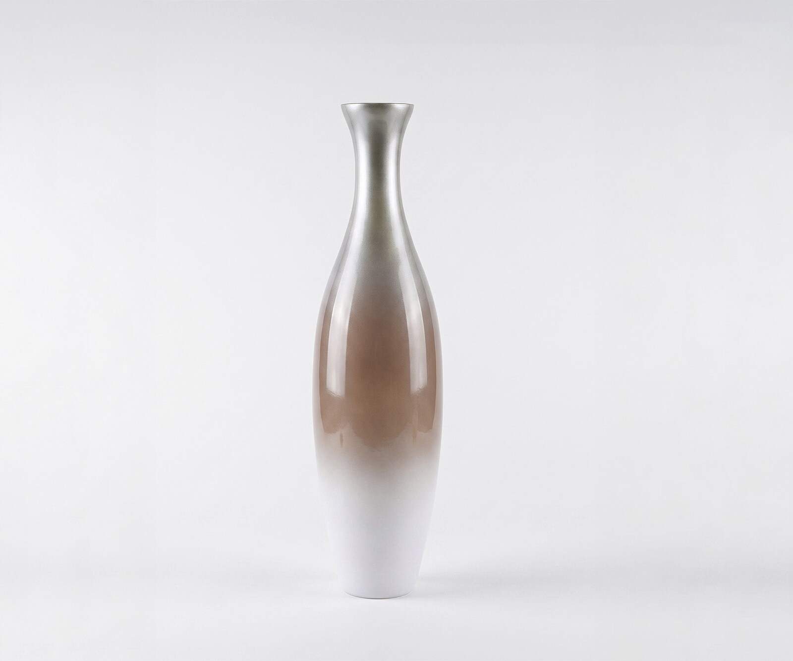 Vaas Nuvia B20 x D20 x H77 cm Glas Mokka Opal Handgemaakt