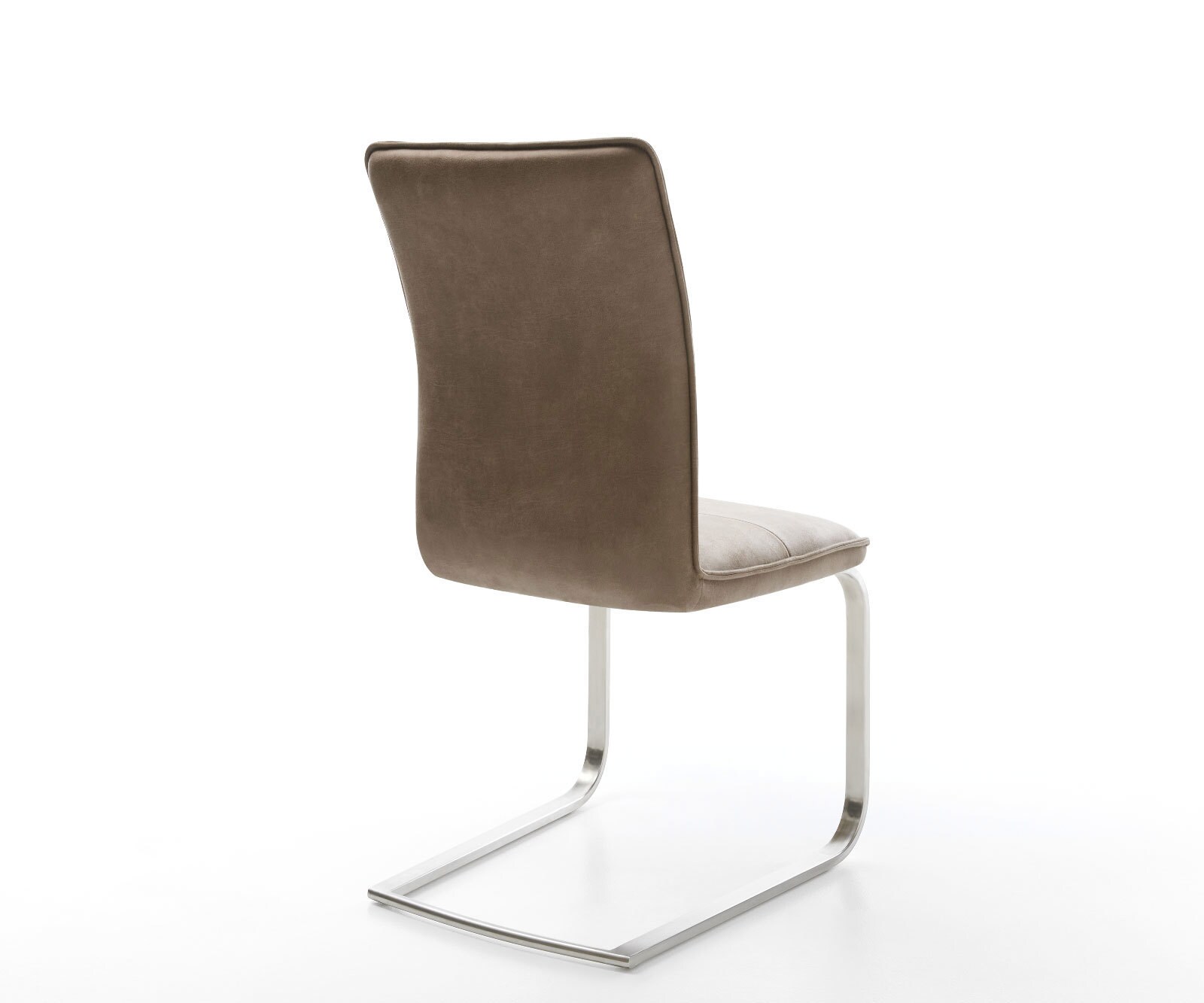 Sledemodel Maddy-Flex microvelours taupe vintage sledemodel vlak roestvrij staal 4