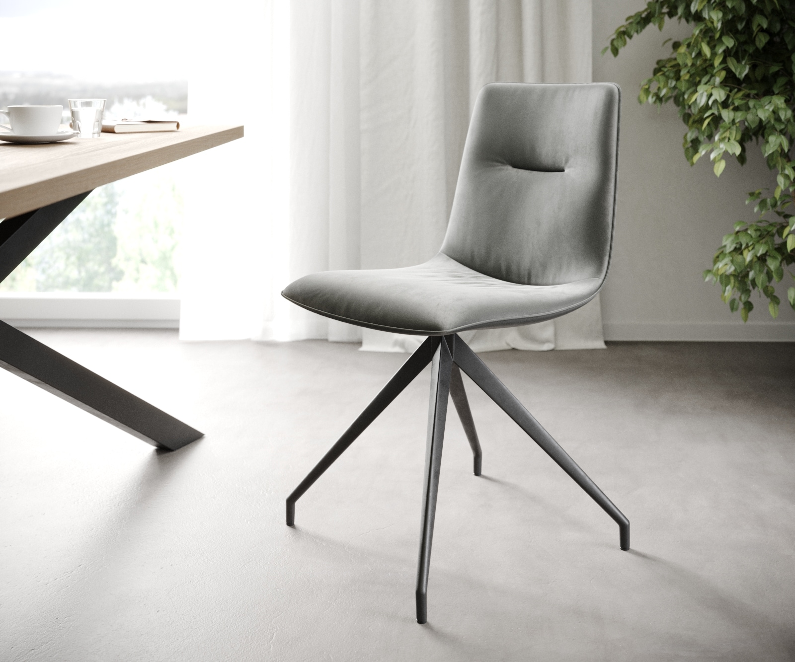 Set-van-4 Adesso Eetkamerstoelen met Frame 2