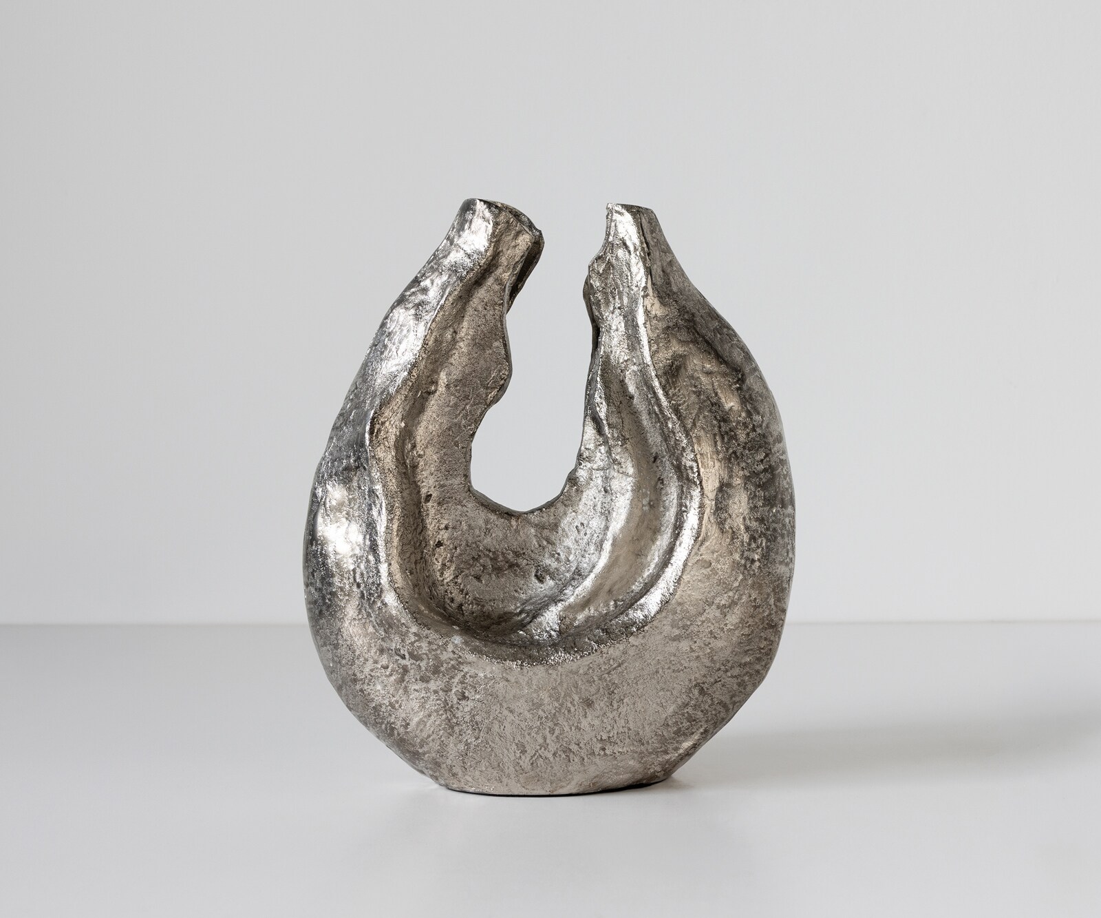 Sculptuur Nexora B34 x D17 x H40 cm Aluminium Platin Handgemaakt 1