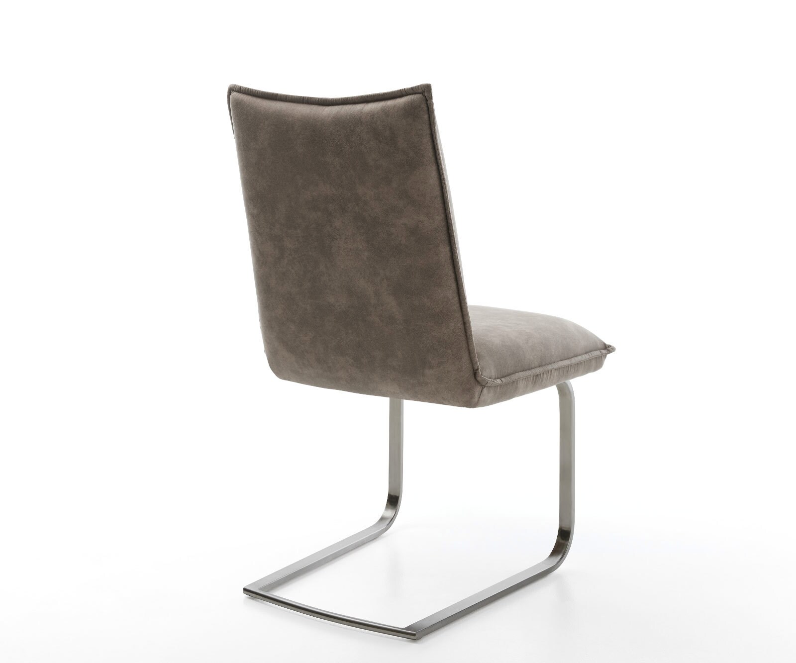 Sledemodel Lelio-Flex microvelours taupe vintage sledemodel vlak grafiet pocketveer kern 4