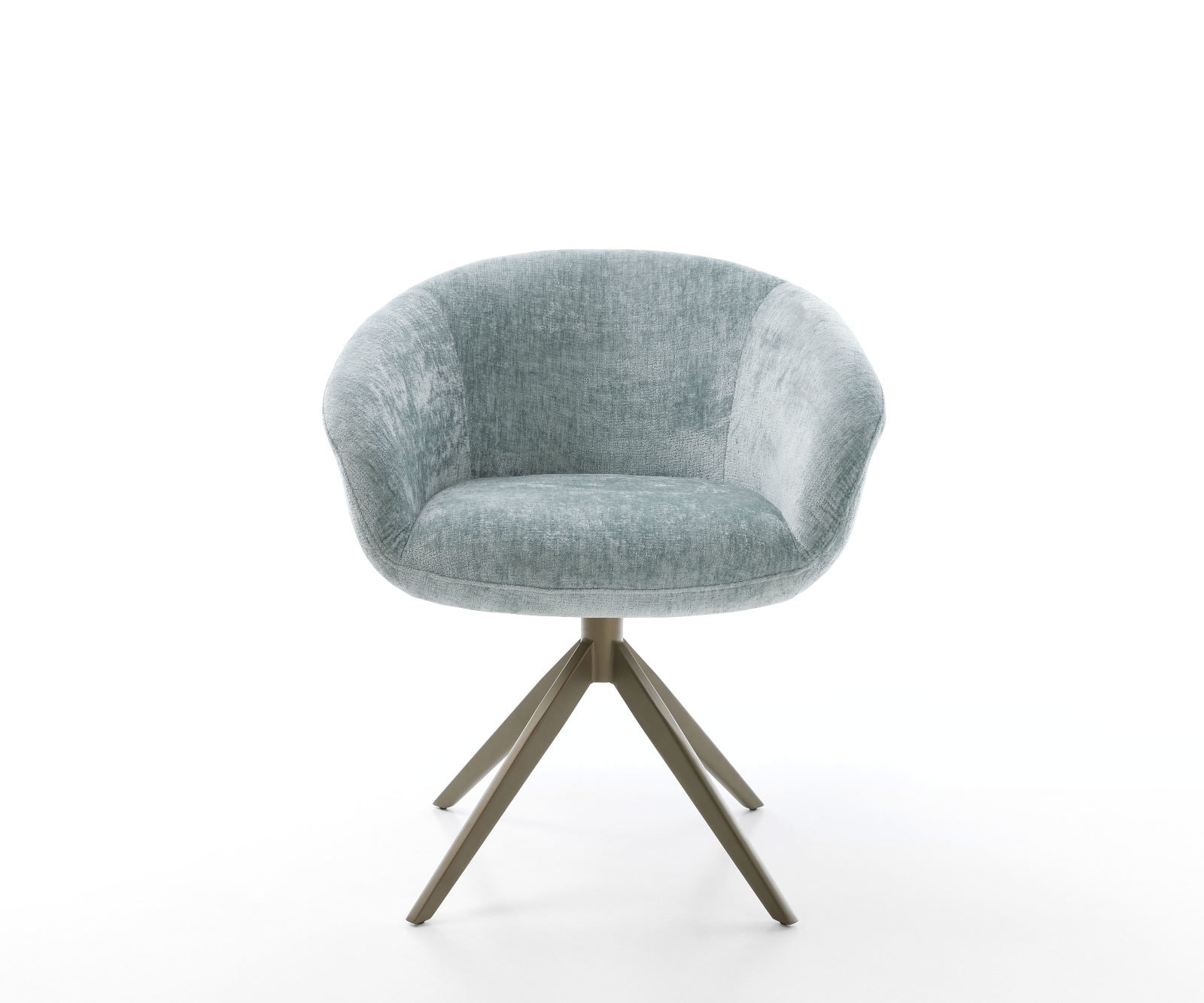 Draaistoel Vinka-Flex met armleuning chenille pastelblauw kruisframe breed afwerking met titanium 360° draaibaar pocketveer kern 1 Draaistoel Vinka-Flex met armleuning chenille pastelblauw kruisframe breed afwerking met titanium 360° draaibaar pocketveer kern 1