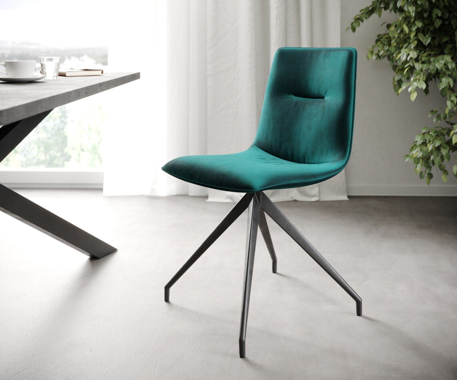 Set-van-4 Adesso Eetkamerstoelen met Frame 1