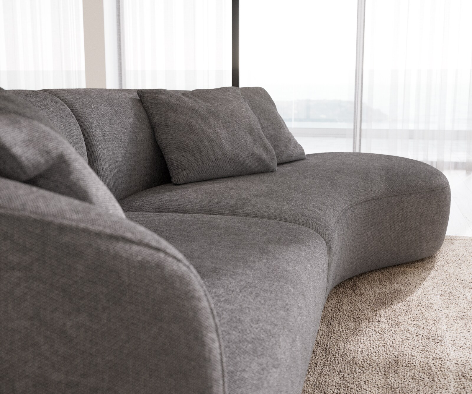 Mairi bank 330x160 cm microvezel grijs 5 Mairi bank 330x160 cm microvezel grijs 5