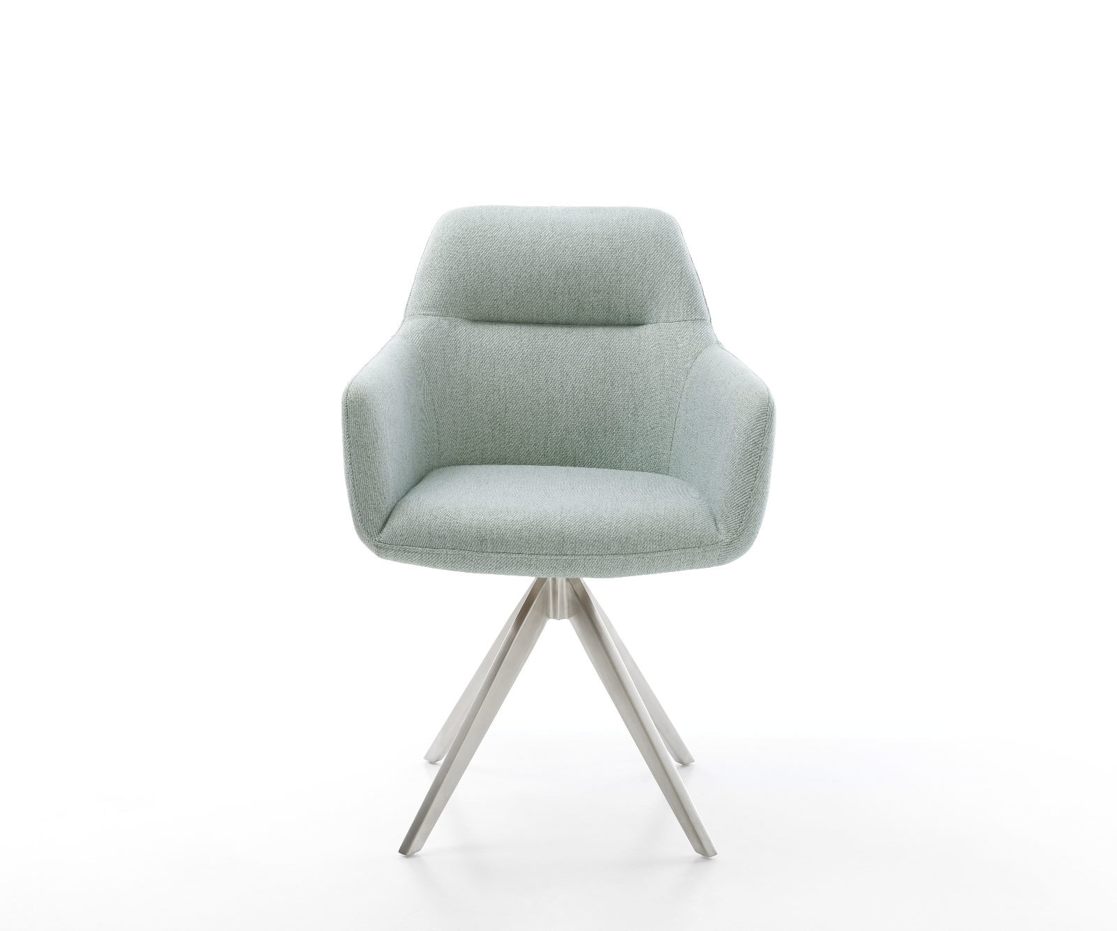 Eetkamerstoel Pejo-Flex stripes mint kruisframe hoekig roestvrij staal pocketveer kern 1 Eetkamerstoel Pejo-Flex stripes mint kruisframe hoekig roestvrij staal pocketveer kern 1