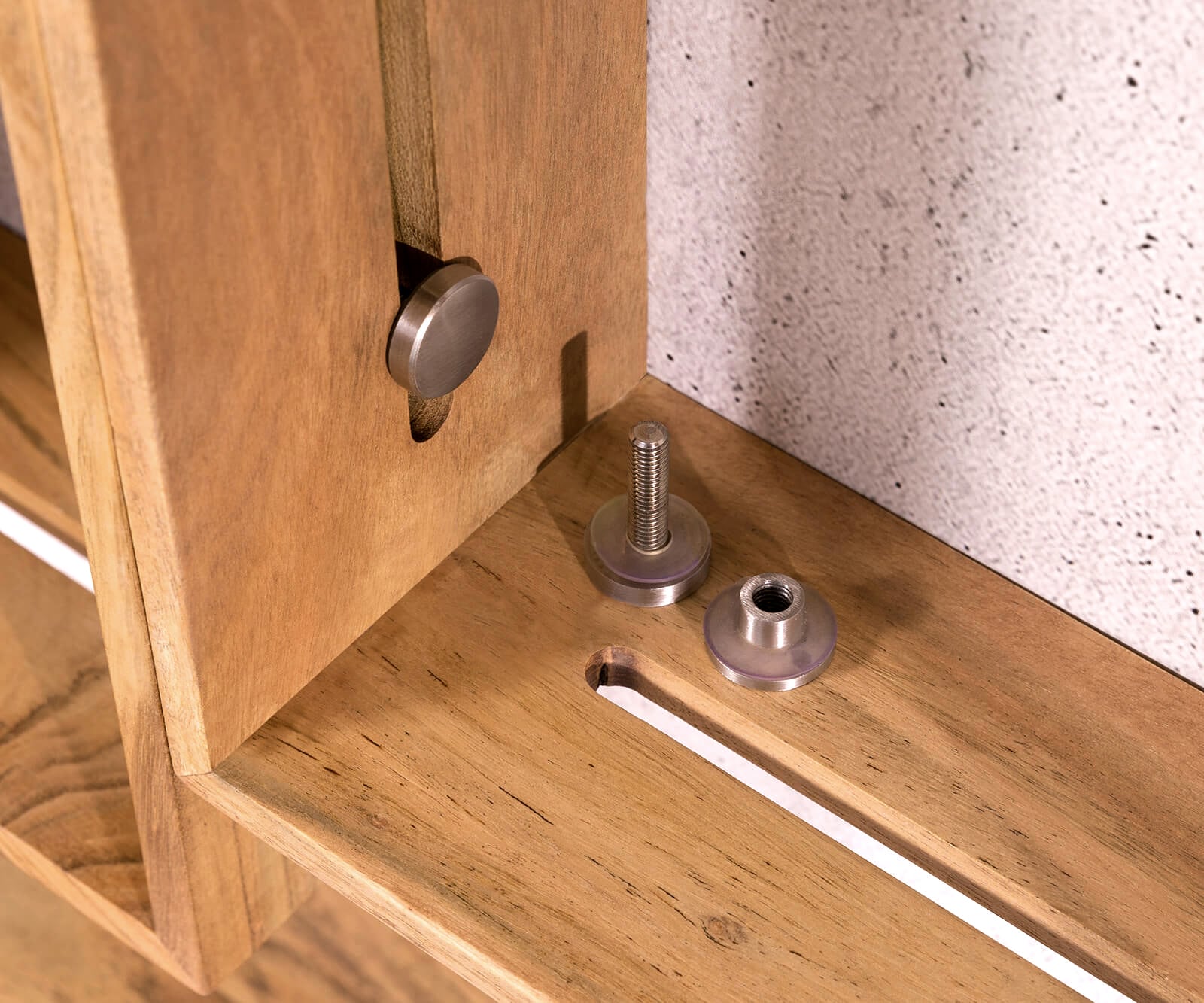 Designer-wandplank Wyatt 70x55 cm acacia natuur set van 3  1 Designer-wandplank Wyatt 70x55 cm acacia natuur set van 3  1