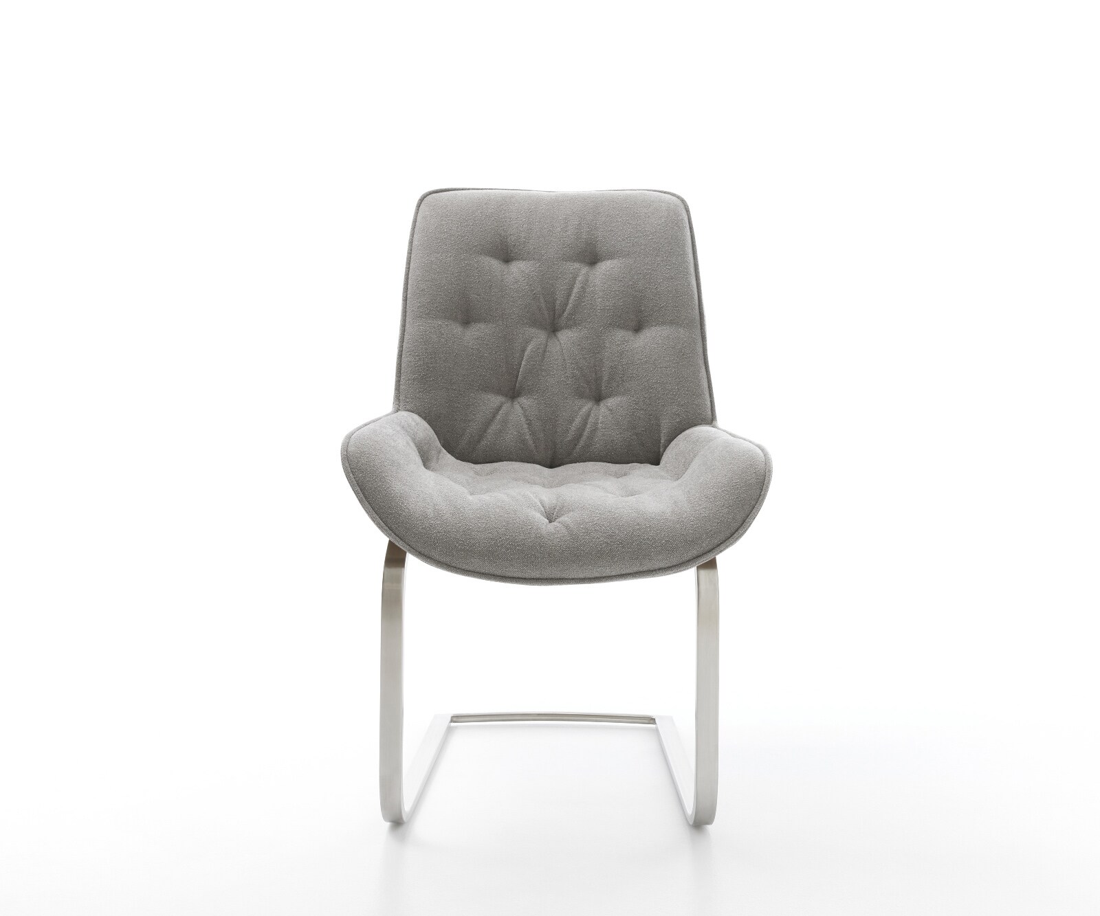 Sledemodel Taimi-Flex zachte stof met structuur grijs sledemodel vlak roestvrij staal 2