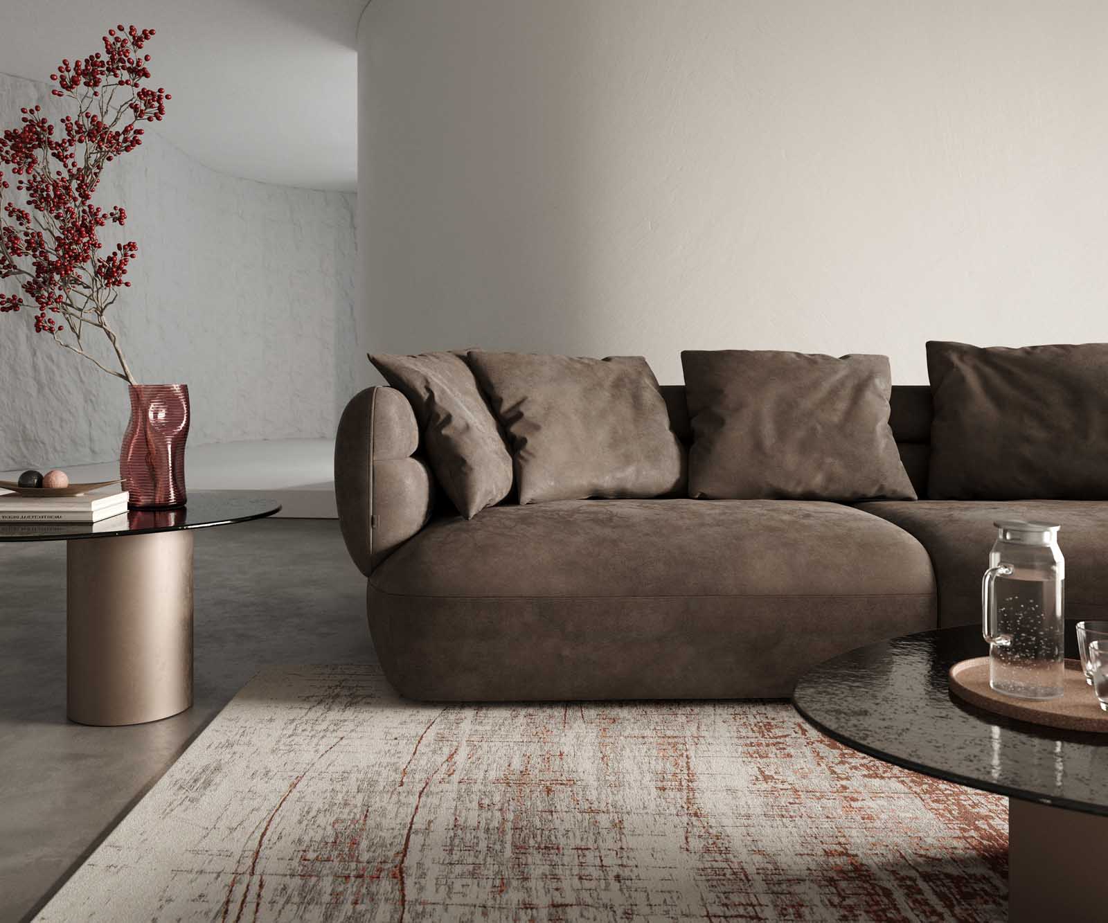 Sofa Roya 320x140 cm microvezel taupe vintage 4 Sofa Roya 320x140 cm microvezel taupe vintage 4