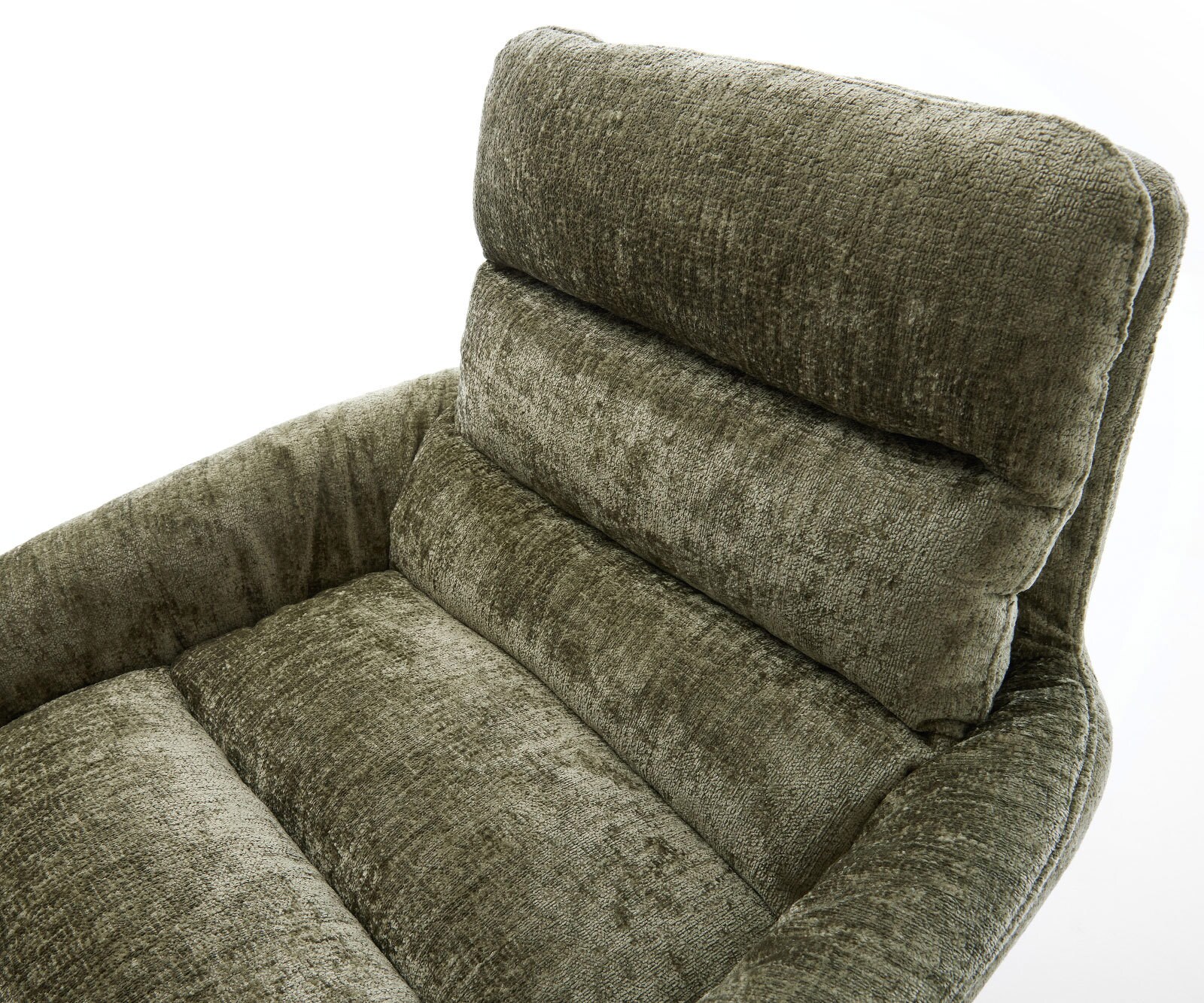 Draaistoel Abelia-Flex met armleuning chenille olijfgroen kruisframe breed zwart 360° draaibaar rocker-functie 3 Draaistoel Abelia-Flex met armleuning chenille olijfgroen kruisframe breed zwart 360° draaibaar rocker-functie 3