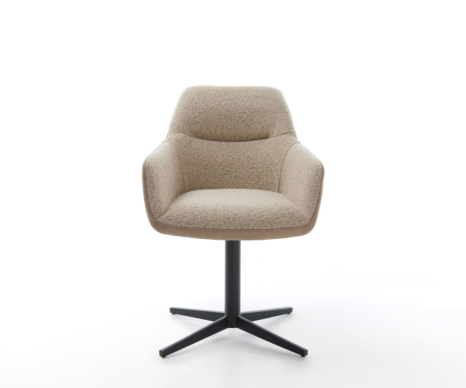 Draaistoel Pejo-Flex materiaalmix mud kruispoot zwart 360° draaibaar pocketveer kern 1