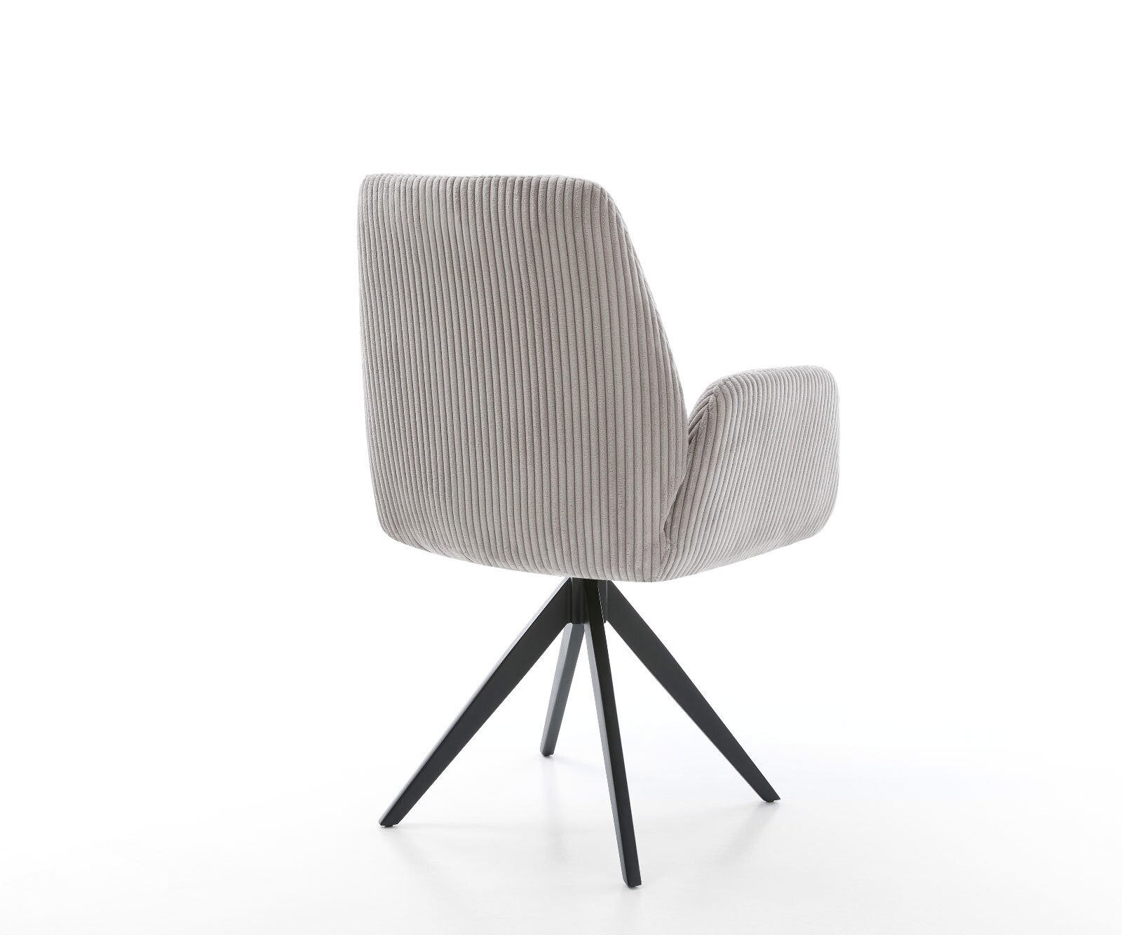 Eetkamerstoel Zoa-Flex koord zilver grijs kruisframe hoekig zwart pocketveer kern 4 Eetkamerstoel Zoa-Flex koord zilver grijs kruisframe hoekig zwart pocketveer kern 4