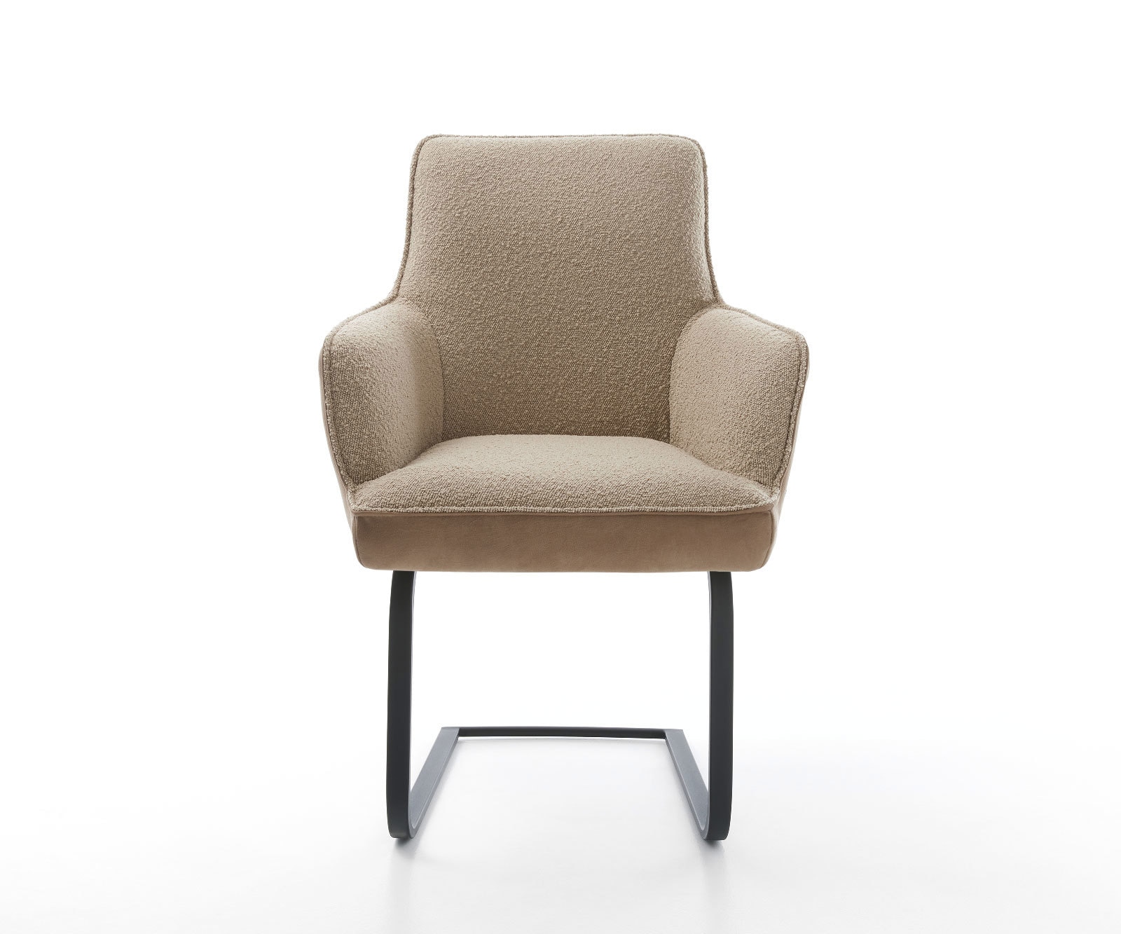 Sledemodel Heira-Flex met armleuning materiaalmix mud sledemodel vlak zwart pocketveer kern 2