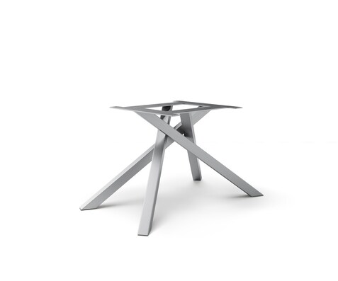 Kruisframe rechthoekig metaal zilver voor uittrektafels van 180-300 cm