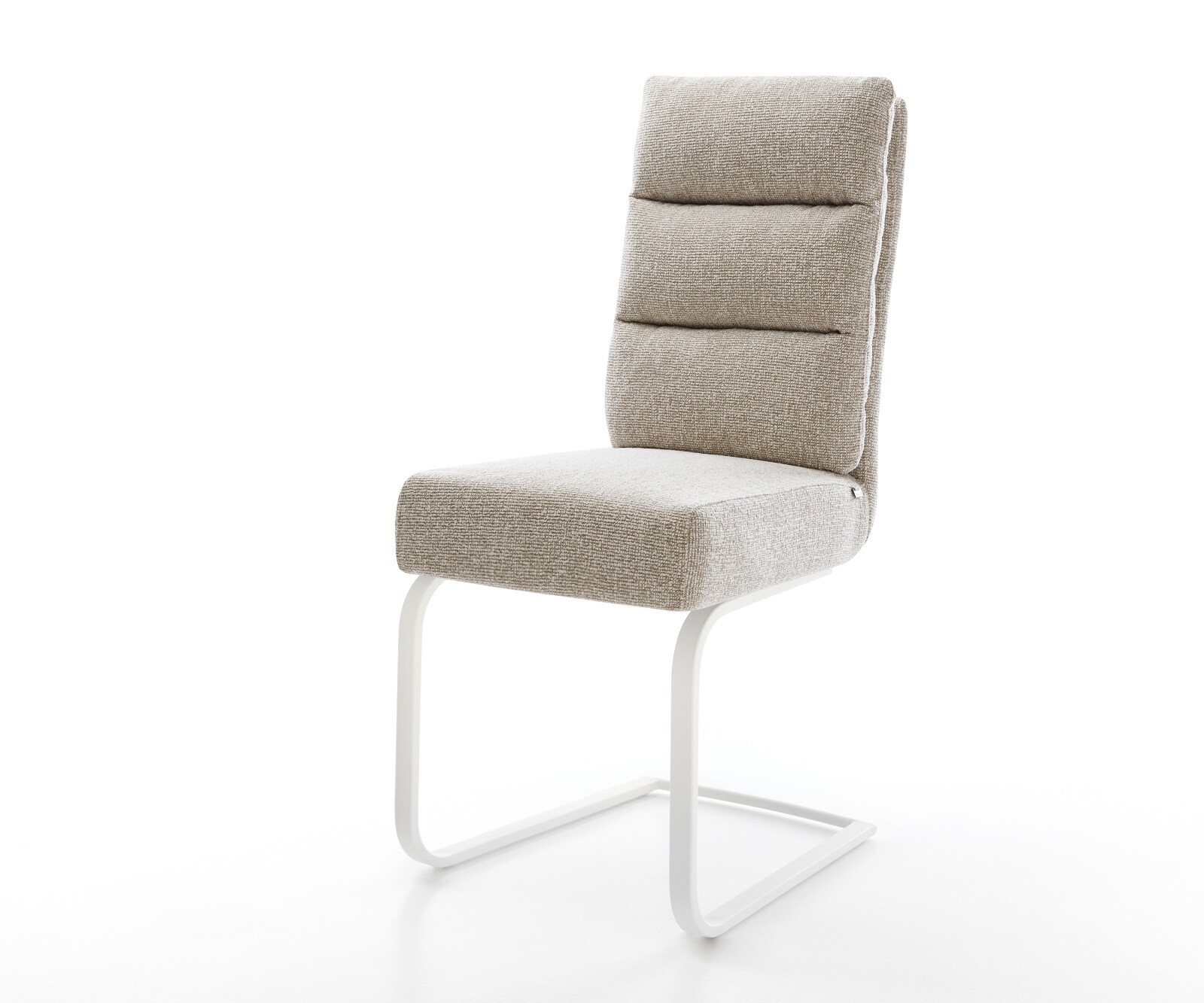 Sledemodel Pela-Flex geweven stof beige sledemodel vlak wit pocketveer kern 1