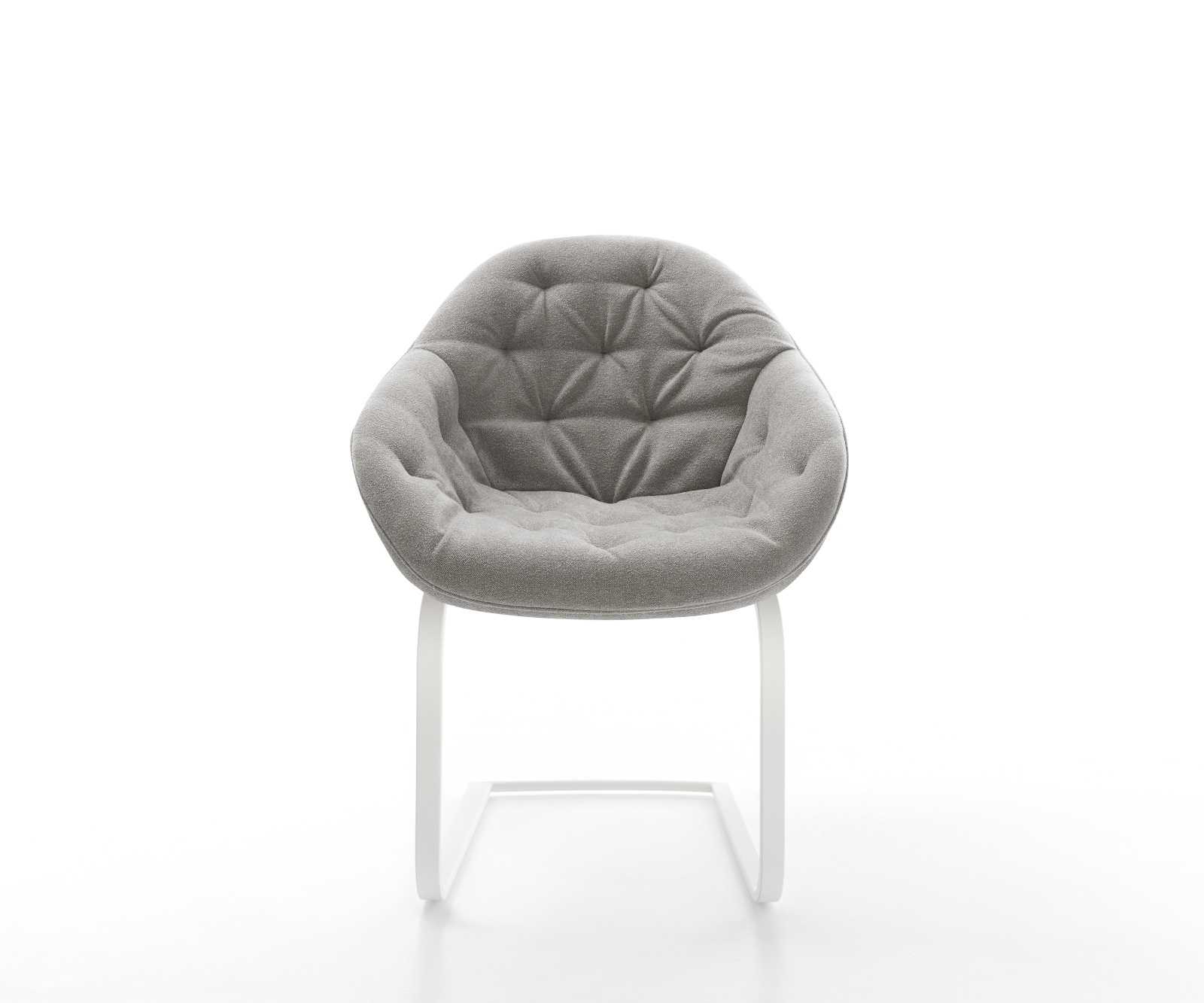 Sledemodel Gaio-Flex zachte stof met structuur grijs sledemodel vlak wit 1