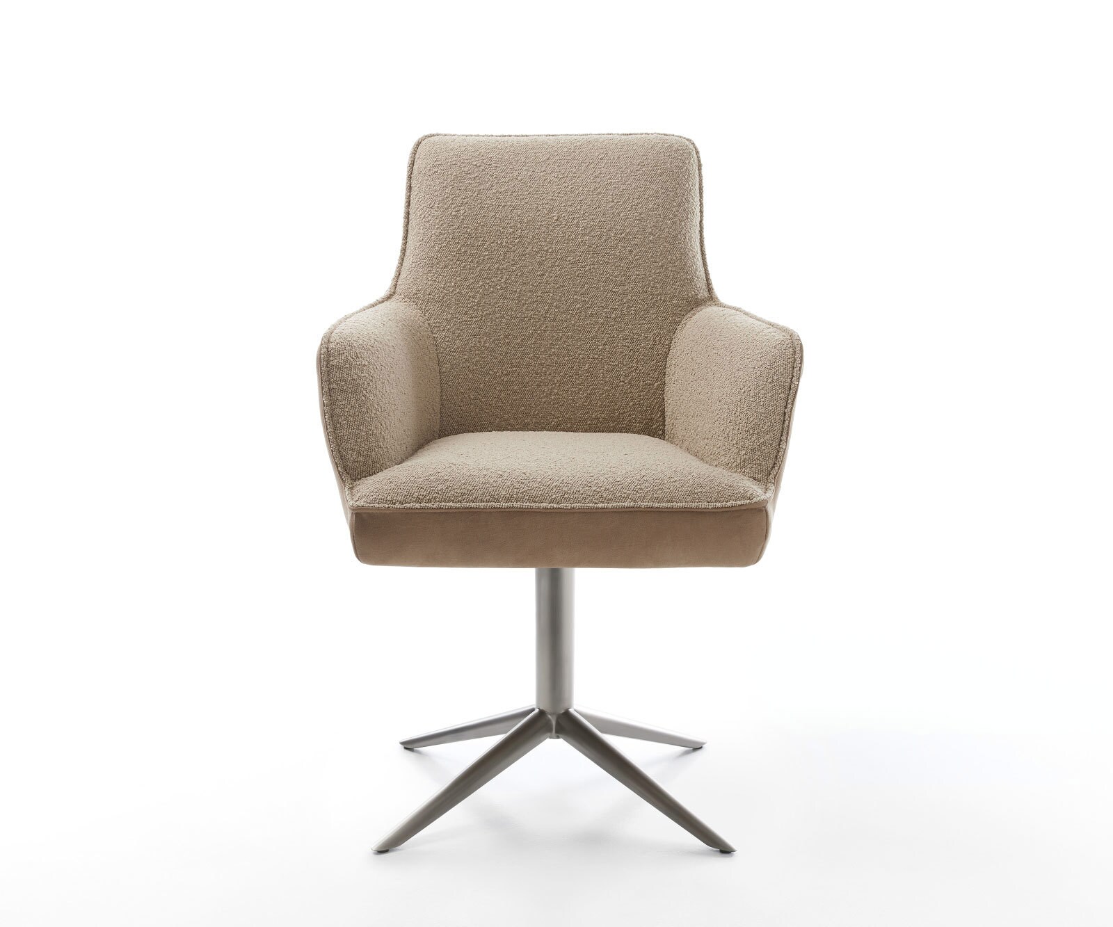 Draaistoel Heira-Flex met armleuning microvelours mud kruispoot grafiet 360° draaibaar rocker-functie pocketveer kern 2