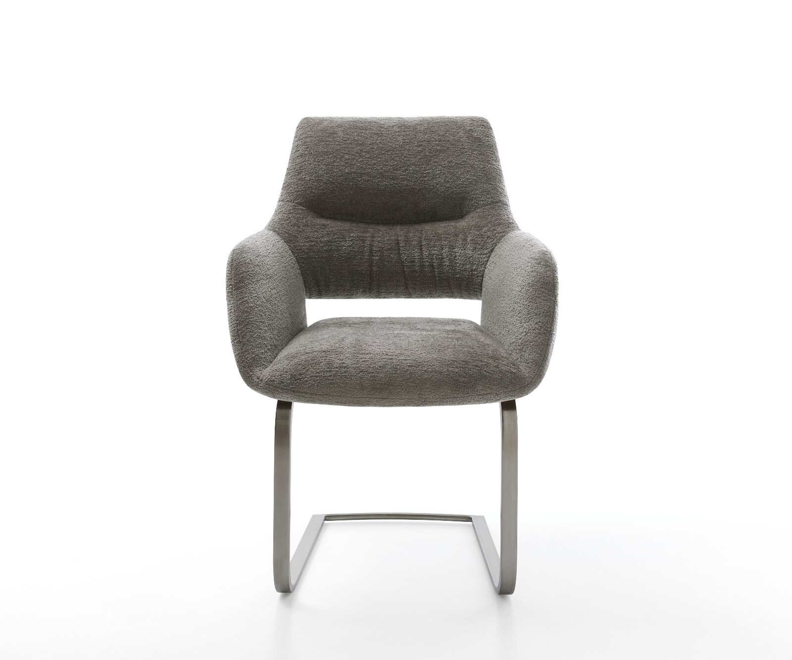 Sledemodel Yago-Flex met armleuning bouclé zacht mud sledemodel vlak grafiet pocketveer kern 2