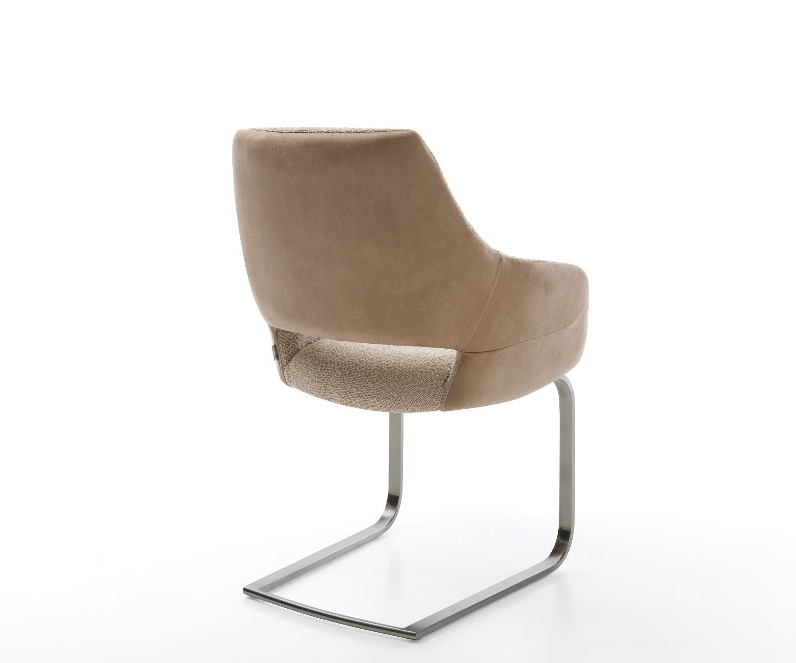 Sledemodel Yago-Flex met armleuning materiaalmix mud sledemodel vlak roestvrij staal pocketveer kern 4 Sledemodel Yago-Flex met armleuning materiaalmix mud sledemodel vlak roestvrij staal pocketveer kern 4