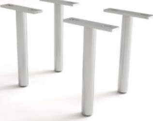 Poot rond RVS 20 cm (set van 4) 3