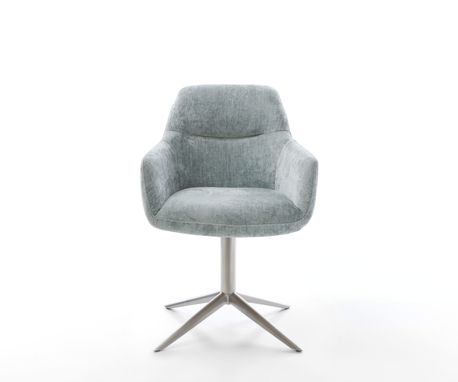 Draaistoel Pejo-Flex chenille pastelblauw kruispoot roestvrij staal 360° draaibaar rocker-functie pocketveer kern 1 Draaistoel Pejo-Flex chenille pastelblauw kruispoot roestvrij staal 360° draaibaar rocker-functie pocketveer kern 1