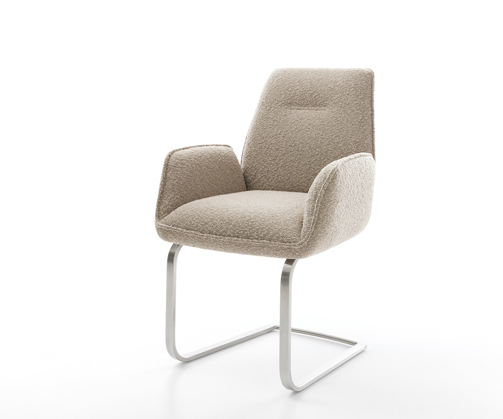 Sledemodel Zoa-Flex bouclé mud sledemodel vlak roestvrij staal pocketveer kern