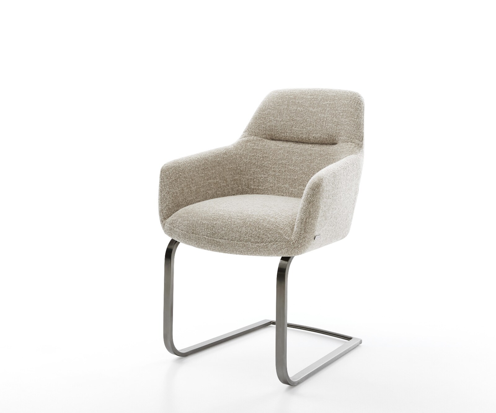 Sledemodel Pejo-Flex geweven stof beige sledemodel vlak grafiet pocketveer kern 1