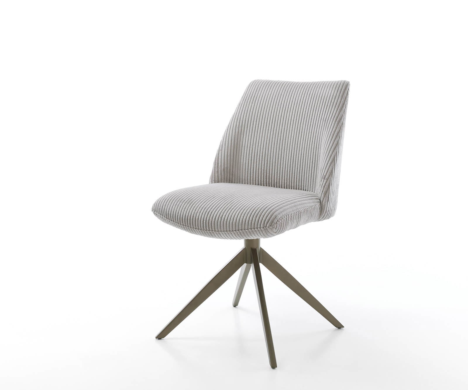 Draaistoel Elso-Flex koord zilver grijs kruisframe breed afwerking met titanium 360° draaibaar pocketveer kern Draaistoel Elso-Flex koord zilver grijs kruisframe breed afwerking met titanium 360° draaibaar pocketveer kern