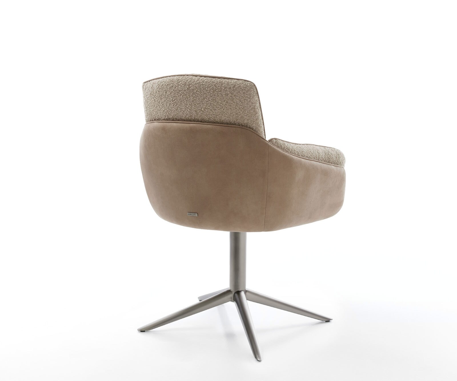 Draaistoel Luan-Flex met armleuning materiaalmix mud kruispoot grafiet 360° draaibaar rocker-functie 5