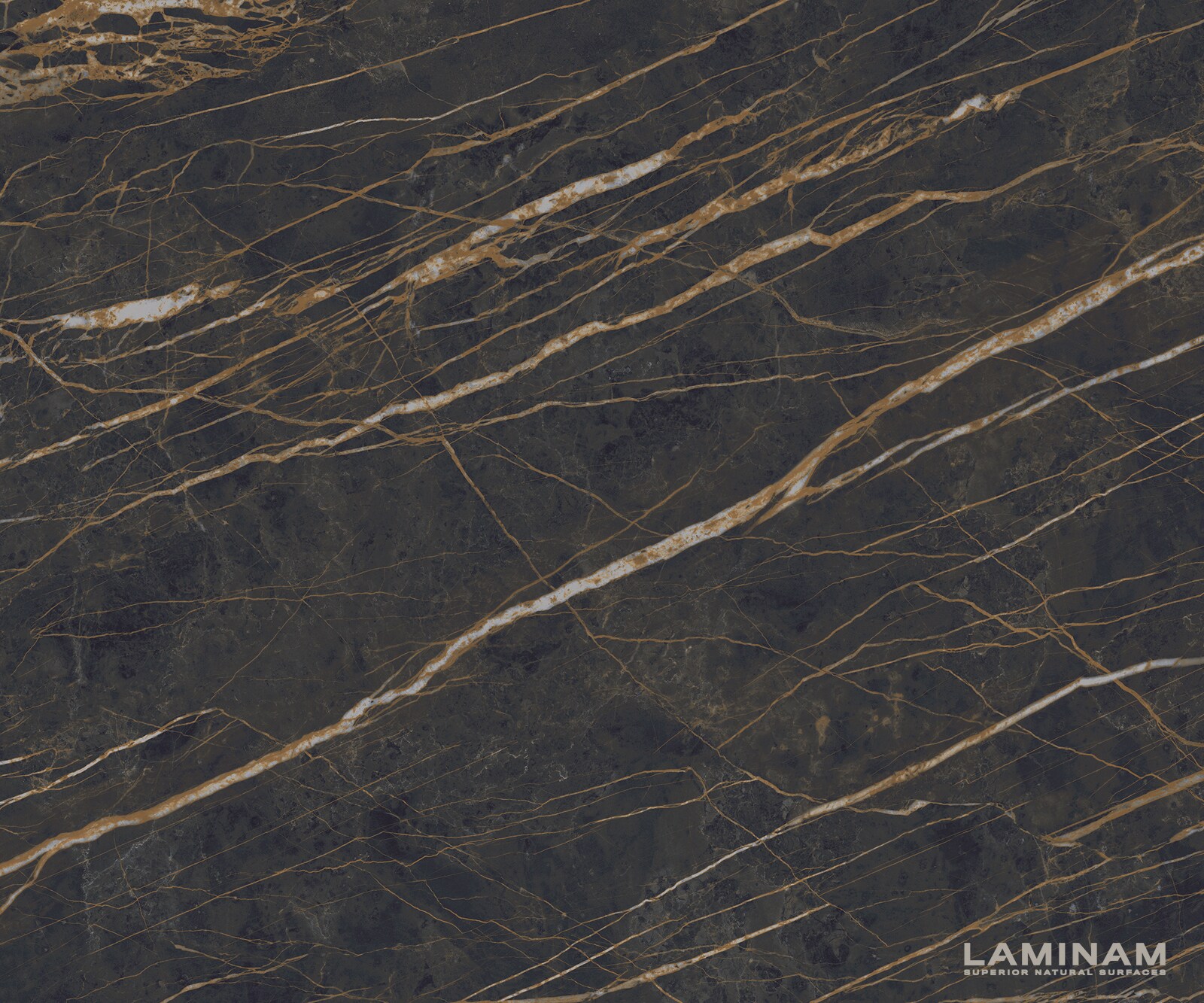 Eettafel Edge 200x100cm Laminam® keramiek bruin middenpoot vlak staal zilver 2