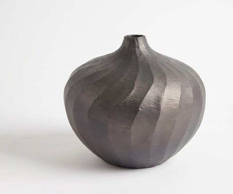 Vaas Torvia B25 x D25 x H23 cm Aluminium Hämatit Handgemaakt