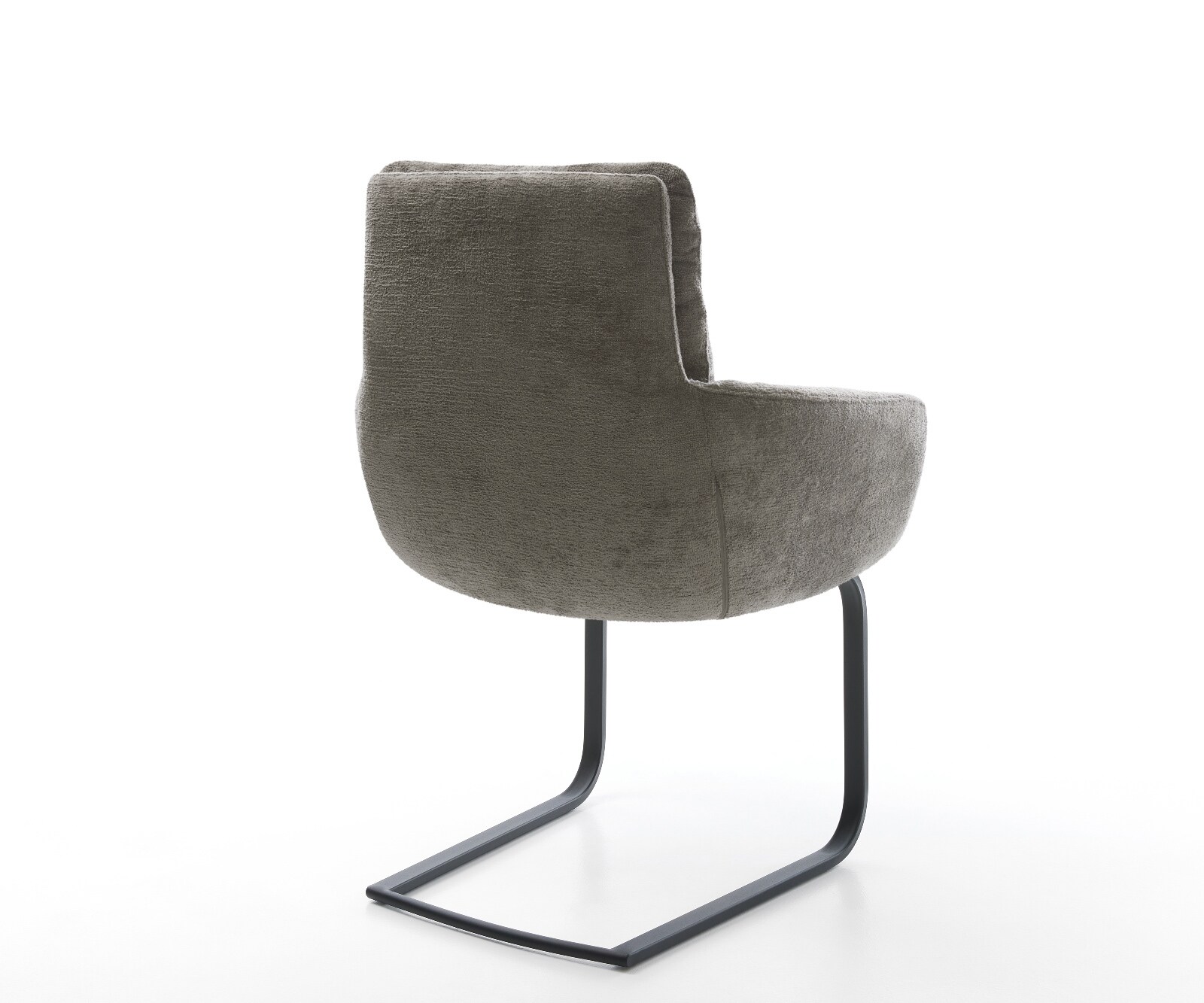 Sledemodel Abelia-Flex met armleuning bouclé zacht mud sledemodel vlak zwart 5