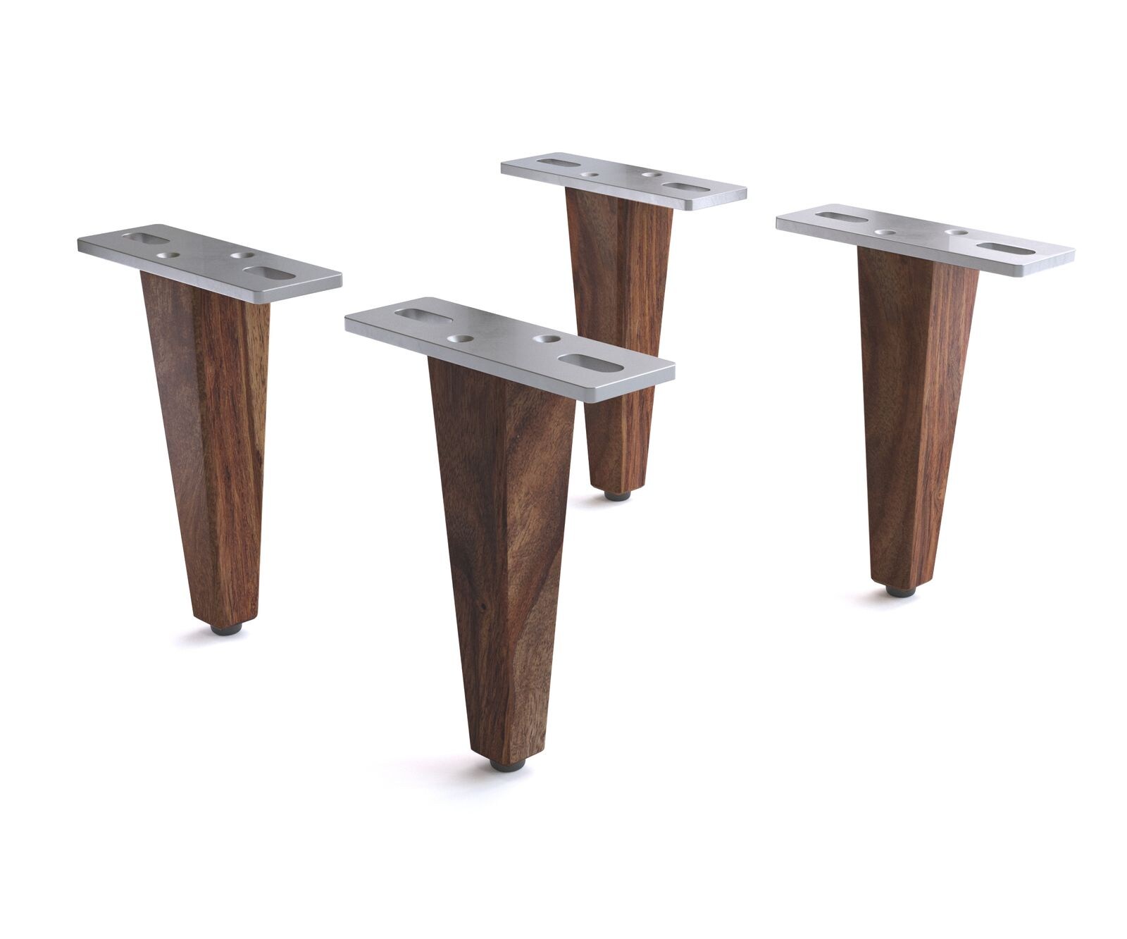 Poten Live-Edge voor dressoirs en Tv-meubel roestvrij staal (Set van 2). 