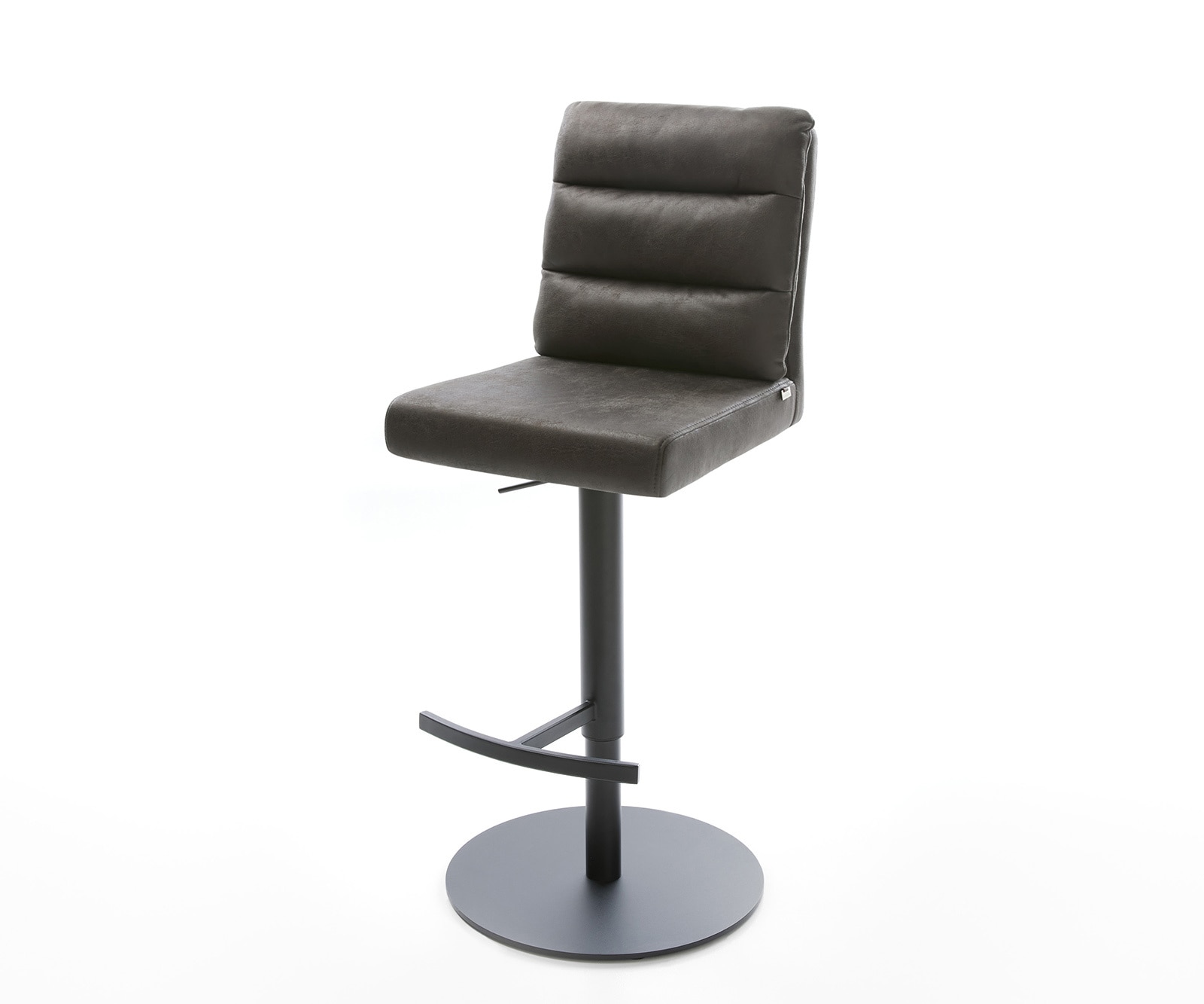 Barstoel Pela-Flex vintage antraciet draaivoet hoogteverstelbaar metaal Barstoel Pela-Flex vintage antraciet draaivoet hoogteverstelbaar metaal