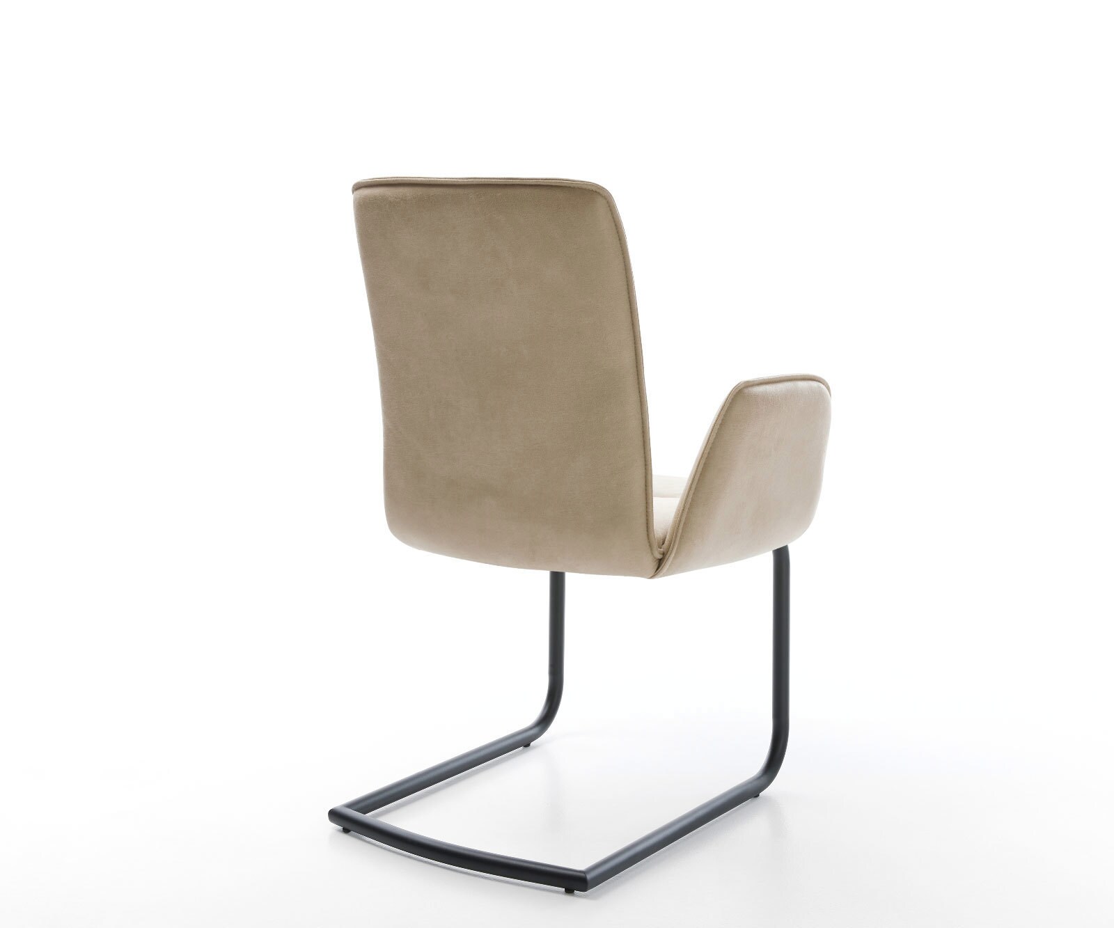 Sledemodel Vinja-Flex microvelours beige vintage sledemodel rond zwart 5