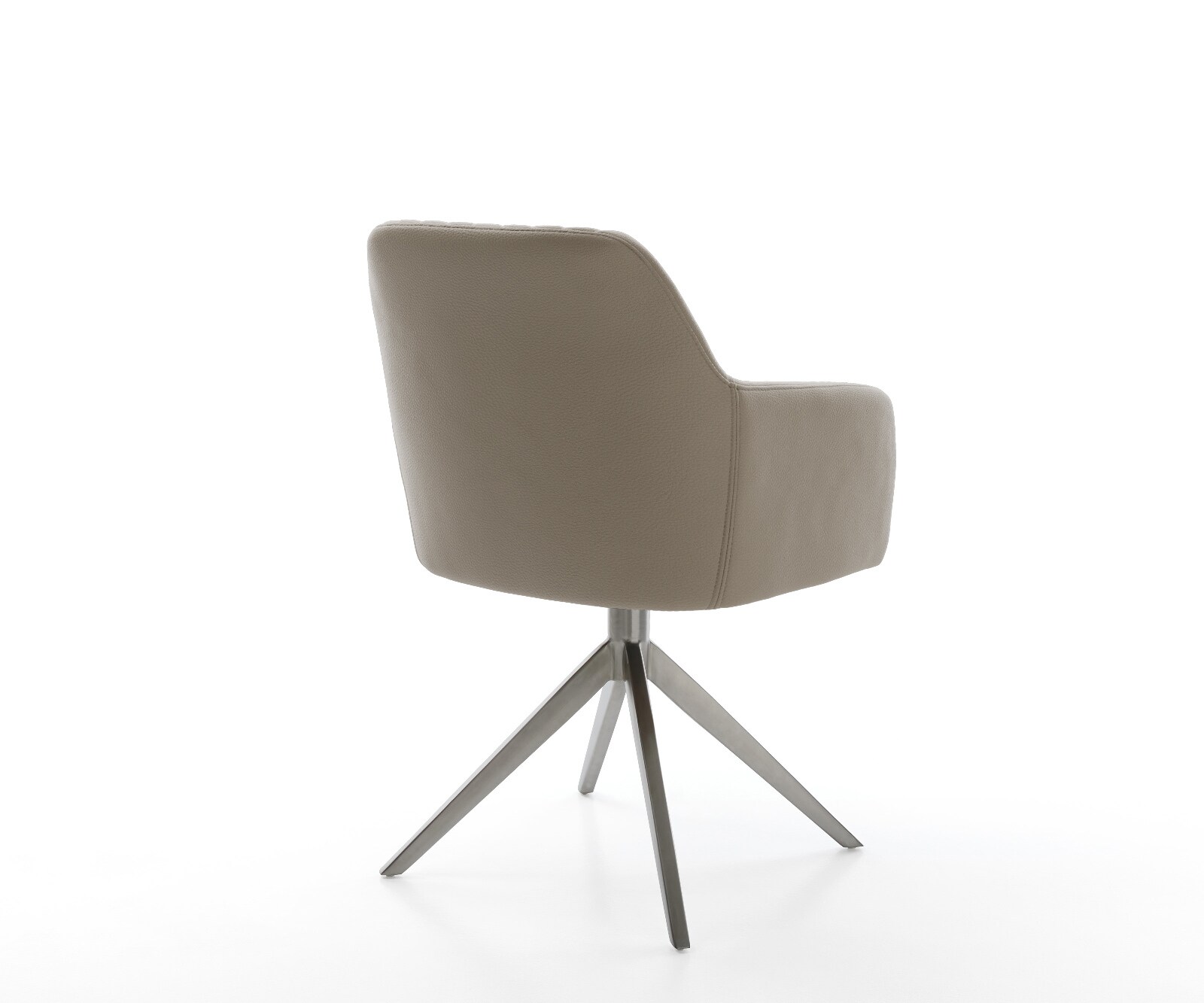 Draaistoel Greg-Flex echt leer mud kruisframe breed grafiet 360° draaibaar rocker-functie pocketveer kern 5