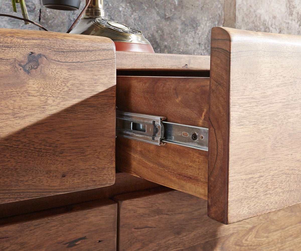 Dressoir Live-Edge 172 cm acacia bruin 4 deuren 4 laden 4 Dressoir Live-Edge 172 cm acacia bruin 4 deuren 4 laden 4