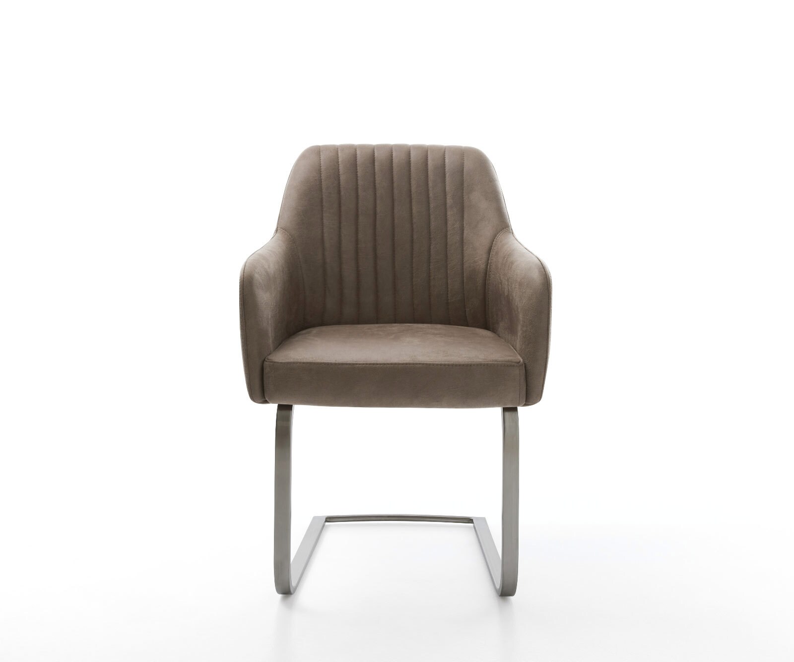 Sledemodel Greg-Flex microvelours taupe vintage sledemodel vlak grafiet pocketveer kern 1