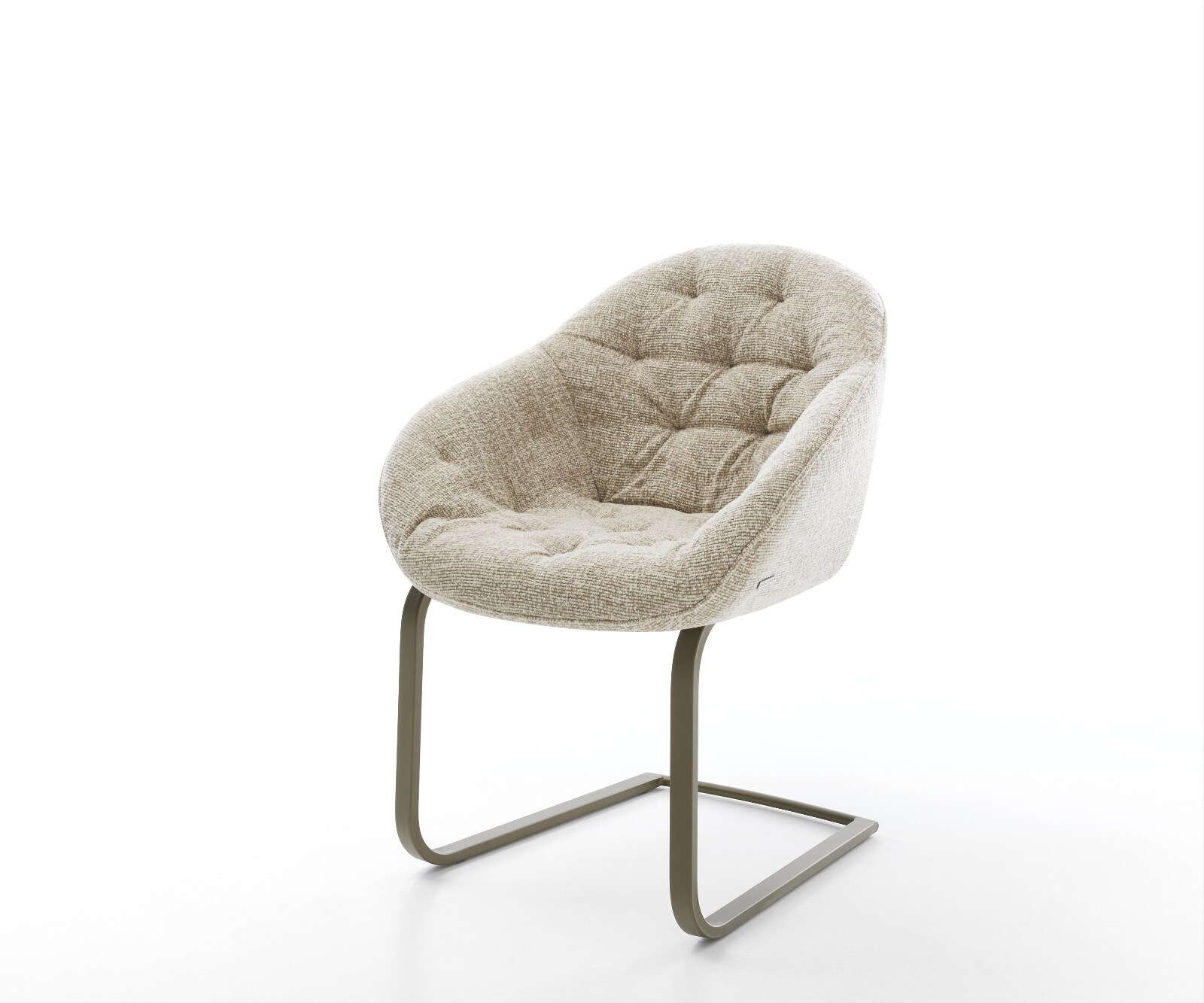 Sledemodel Gaio-Flex geweven stof beige sledemodel vlak afwerking met titanium