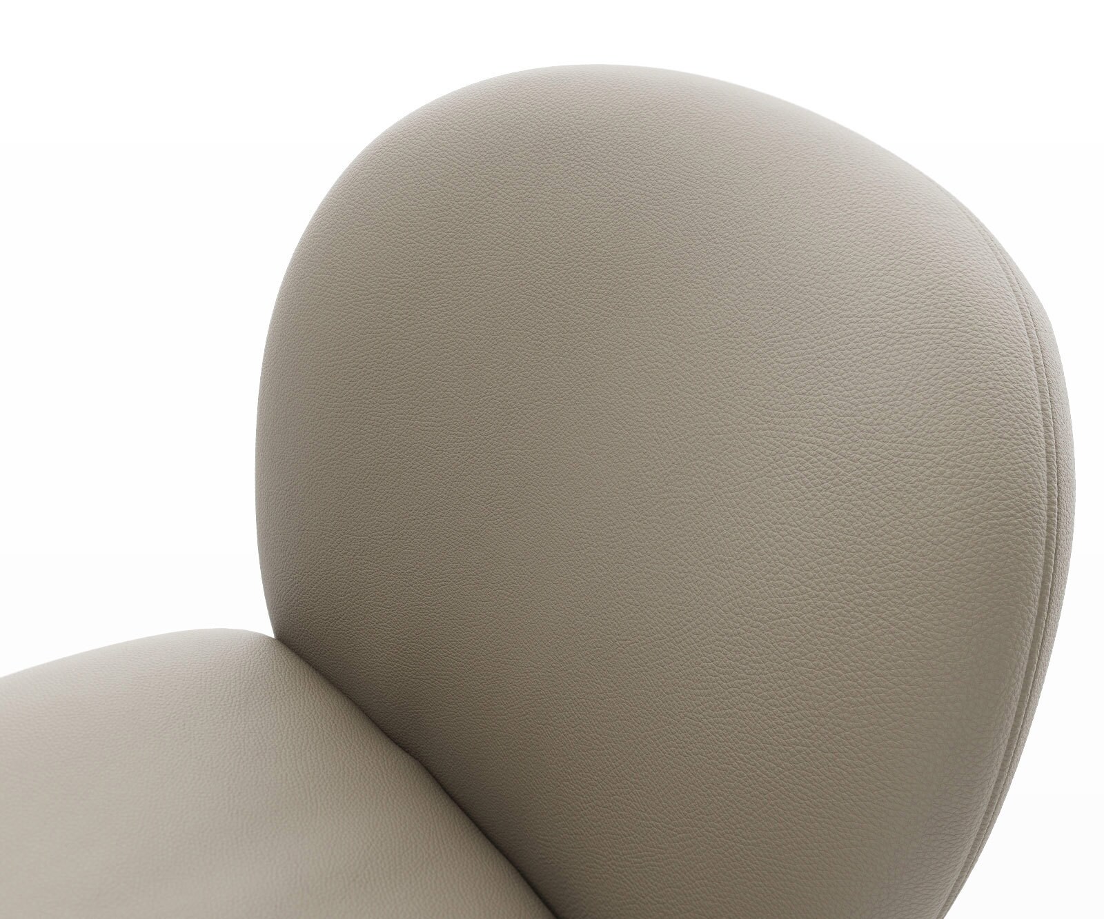 Draaistoel Nube-Flex echt leer mud kruisframe breed zwart 360° draaibaar rocker-functie pocketveer kern 3