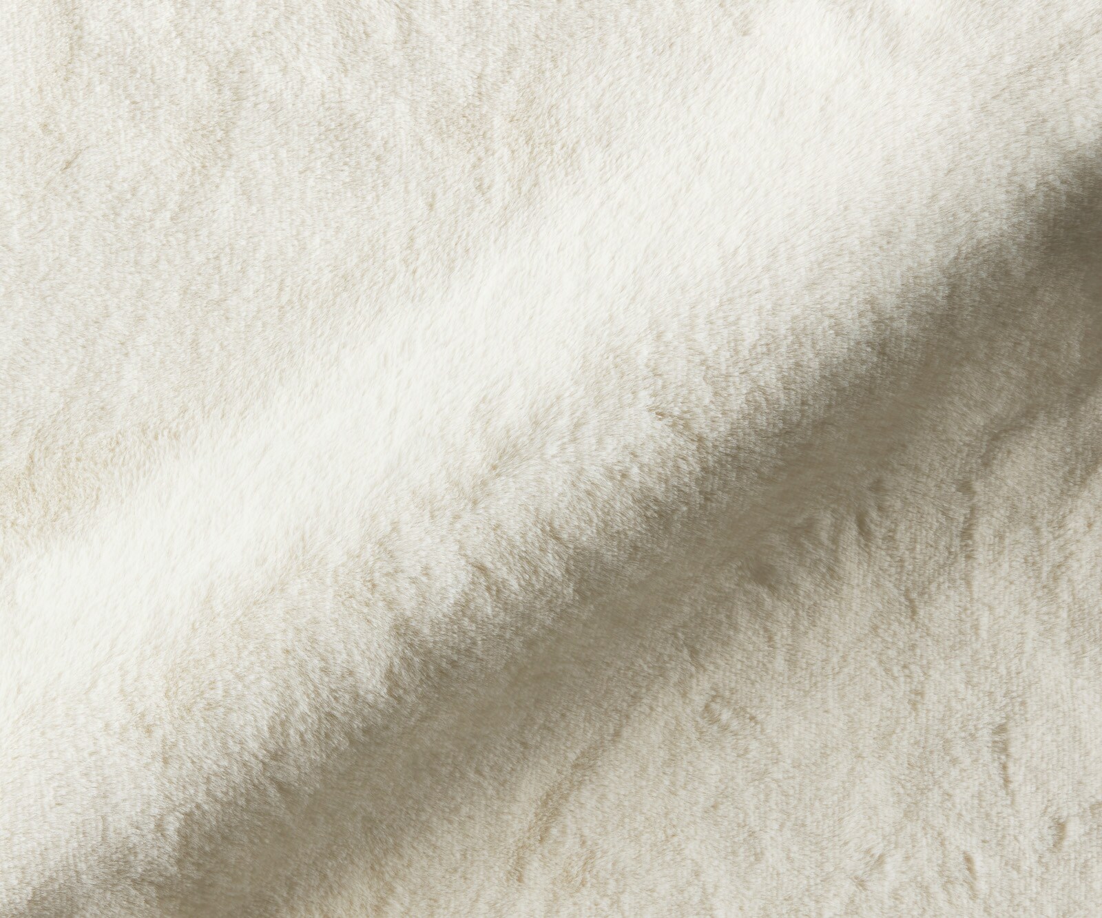 Stoffen Flex pluchen crème-wit