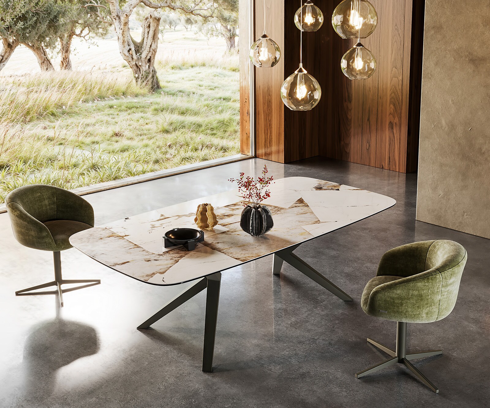 Eettafel Edge Boot 240x120 keramiek Iris FMG Patagonia Lappato Zenthara rand metaal effect afwerking titanium 5 Eettafel Edge Boot 240x120 keramiek Iris FMG Patagonia Lappato Zenthara rand metaal effect afwerking titanium 5