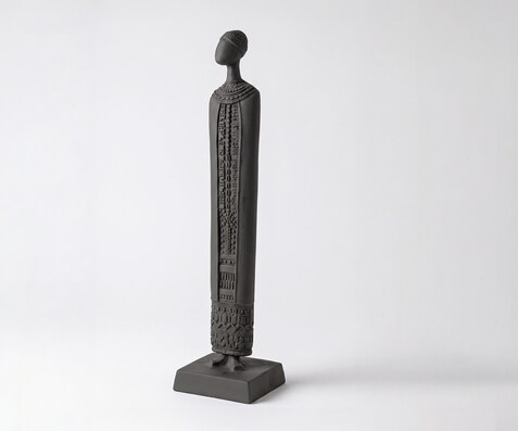 Beeldje Sigaro B12 x D12 x H51 cm Aluminium Basalt Gegoten