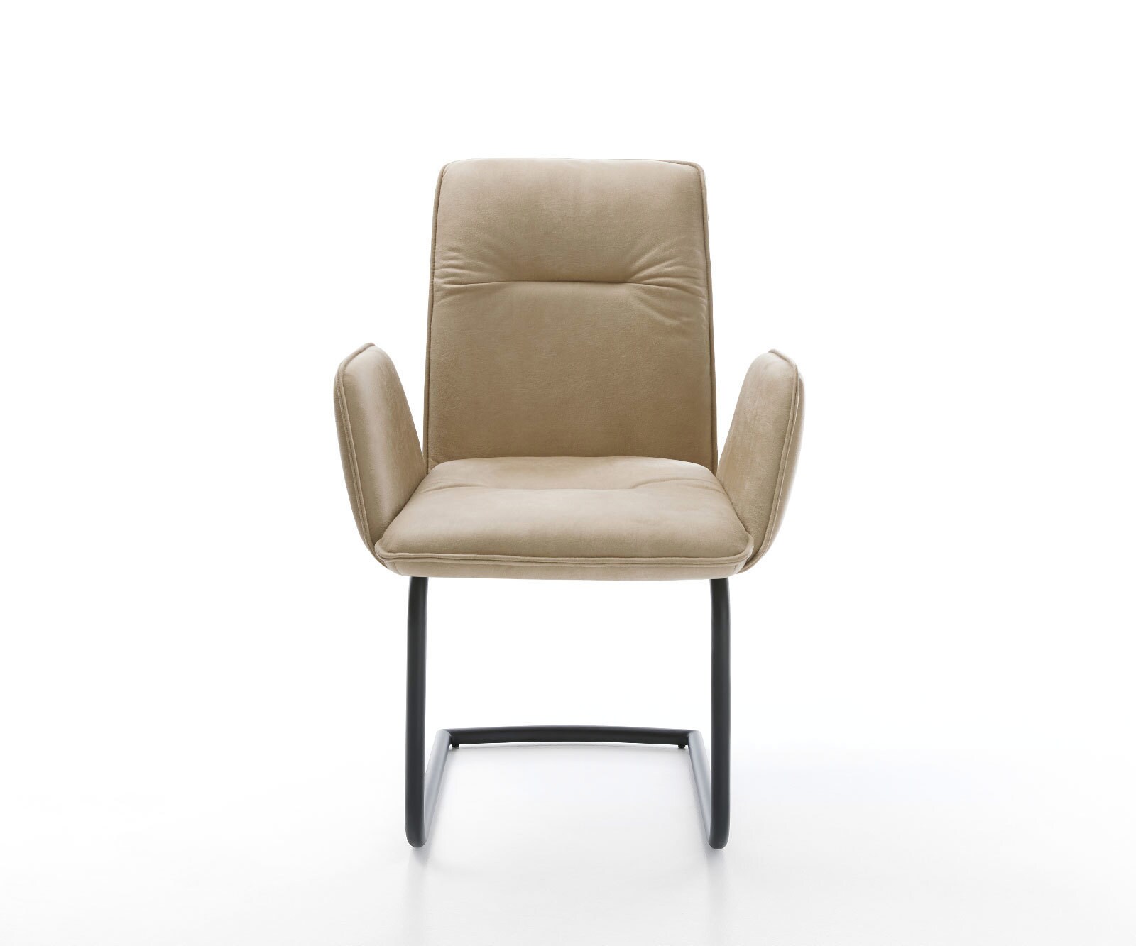 Sledemodel Vinja-Flex microvelours beige vintage sledemodel rond zwart 2