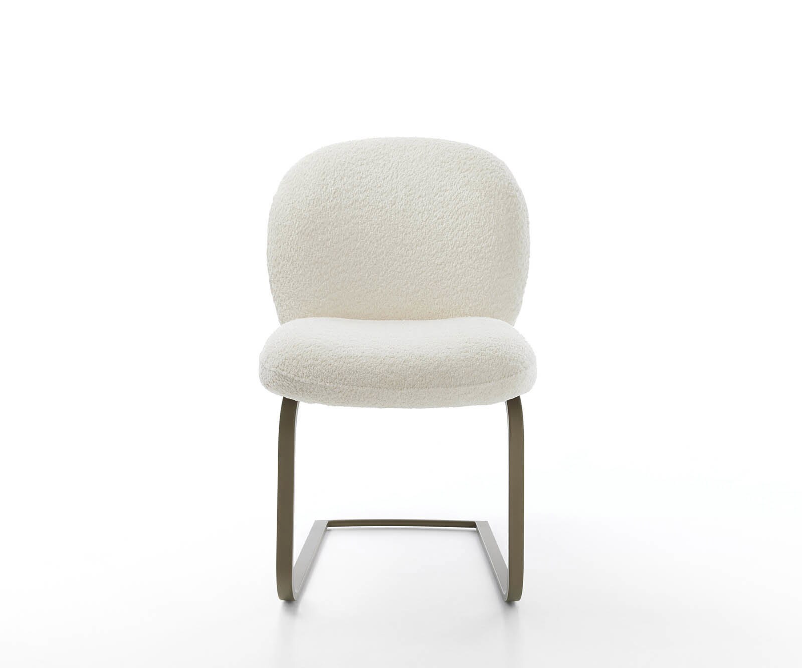 Sledemodel Nube-Flex bouclé wit sledemodel vlak afwerking met titanium pocketveer kern 2