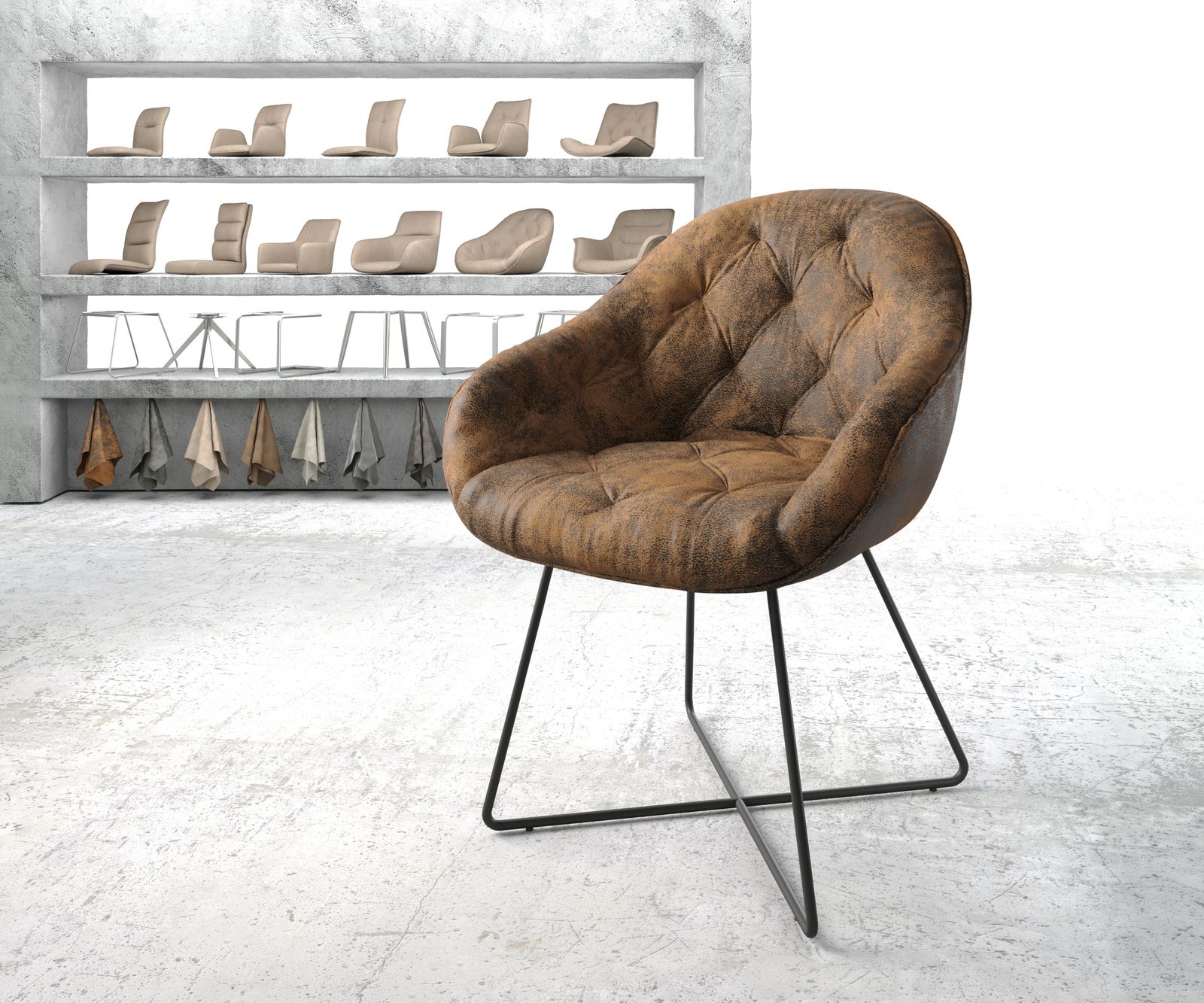  Armleunstoel Gaio-Flex gestoffeerde stoel 4