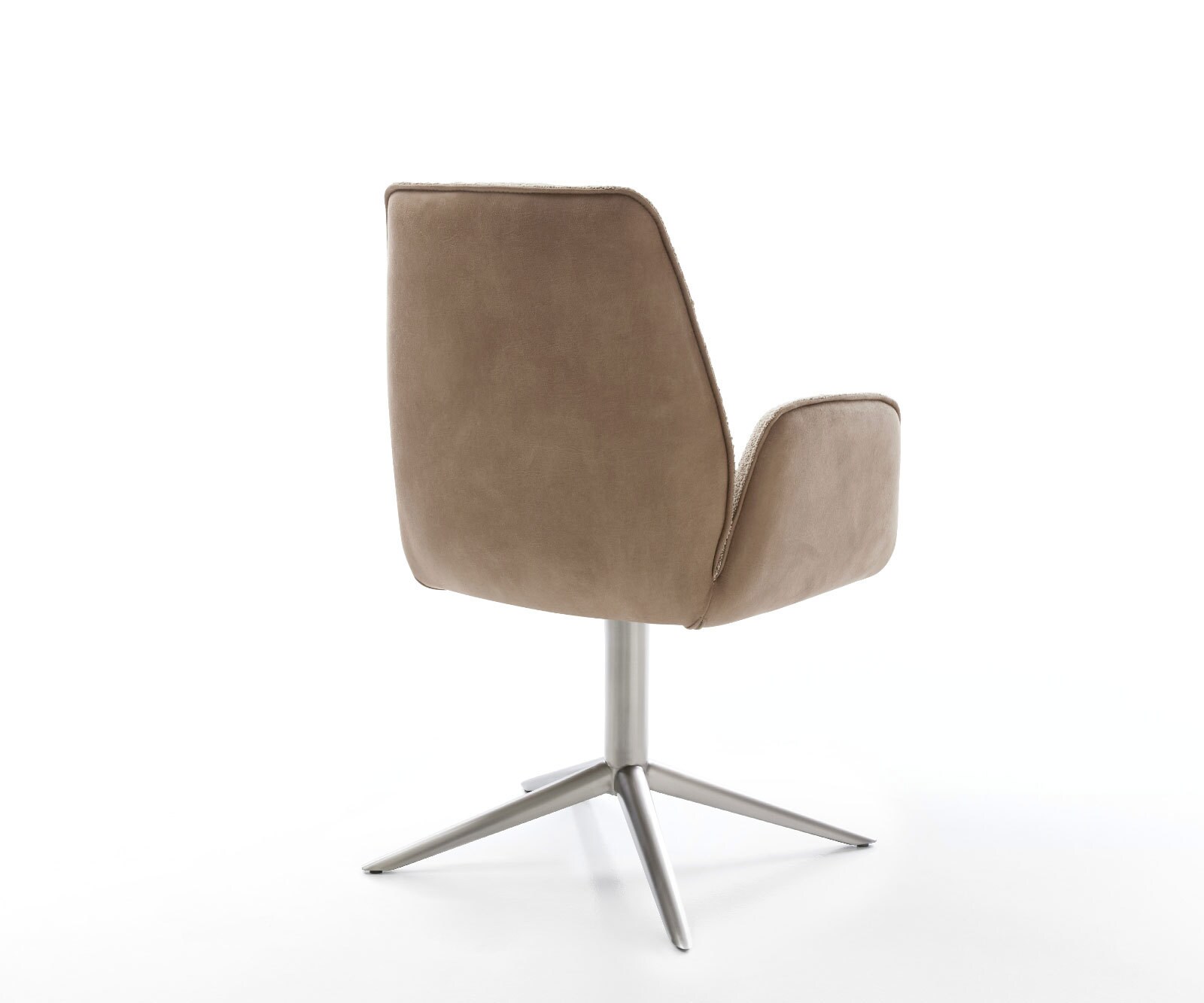 Draaistoel Zoa-Flex materiaalmix mud kruispoot roestvrij staal 360° draaibaar rocker-functie pocketveer kern 5