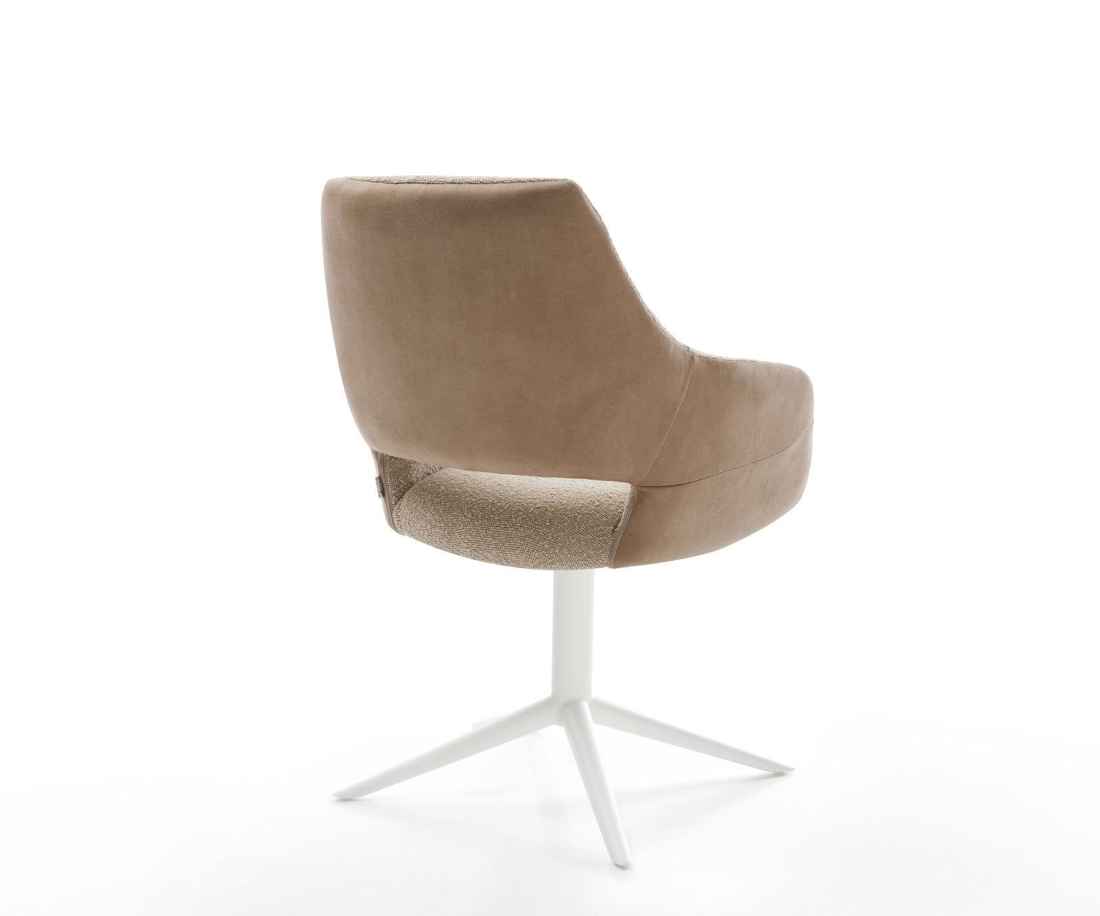 Draaistoel Yago-Flex met armleuning materiaalmix mud kruispoot wit 360° draaibaar rocker-functie pocketveer kern 4 Draaistoel Yago-Flex met armleuning materiaalmix mud kruispoot wit 360° draaibaar rocker-functie pocketveer kern 4