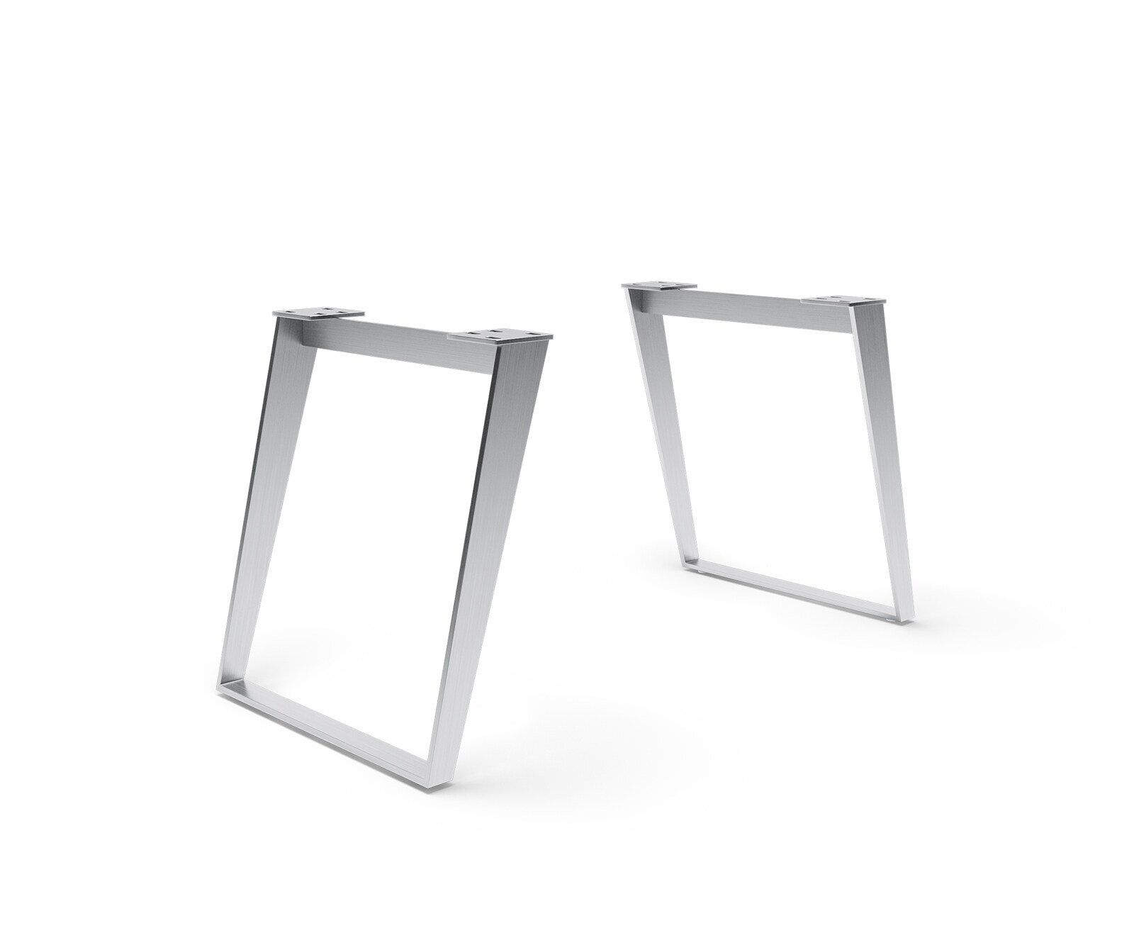 Tafelframe roestvrijstaal schuin (2er-Set) Tafelframe roestvrijstaal schuin (2er-Set)